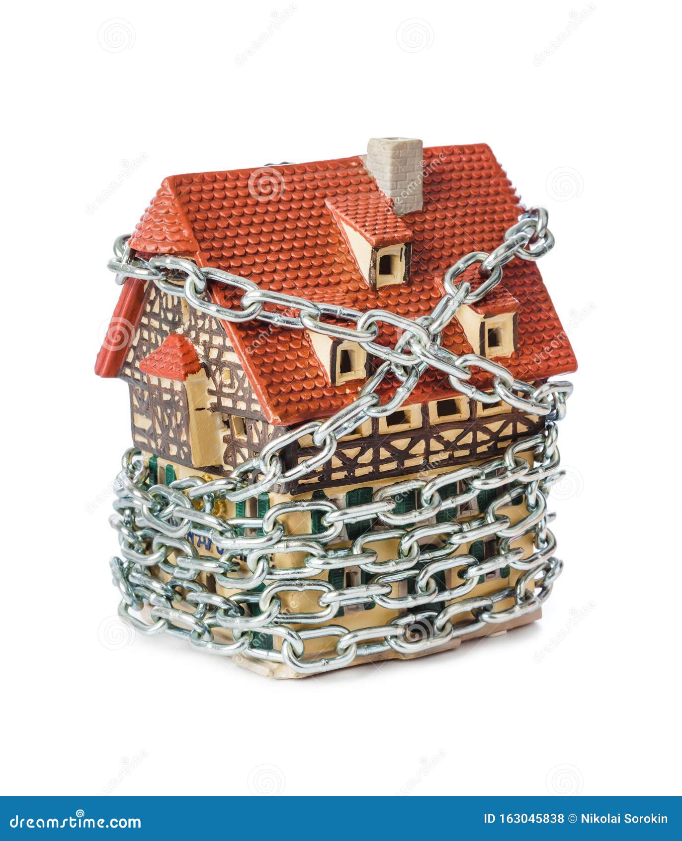 House and chain stock photo. Image of mortgage, interior 163045838