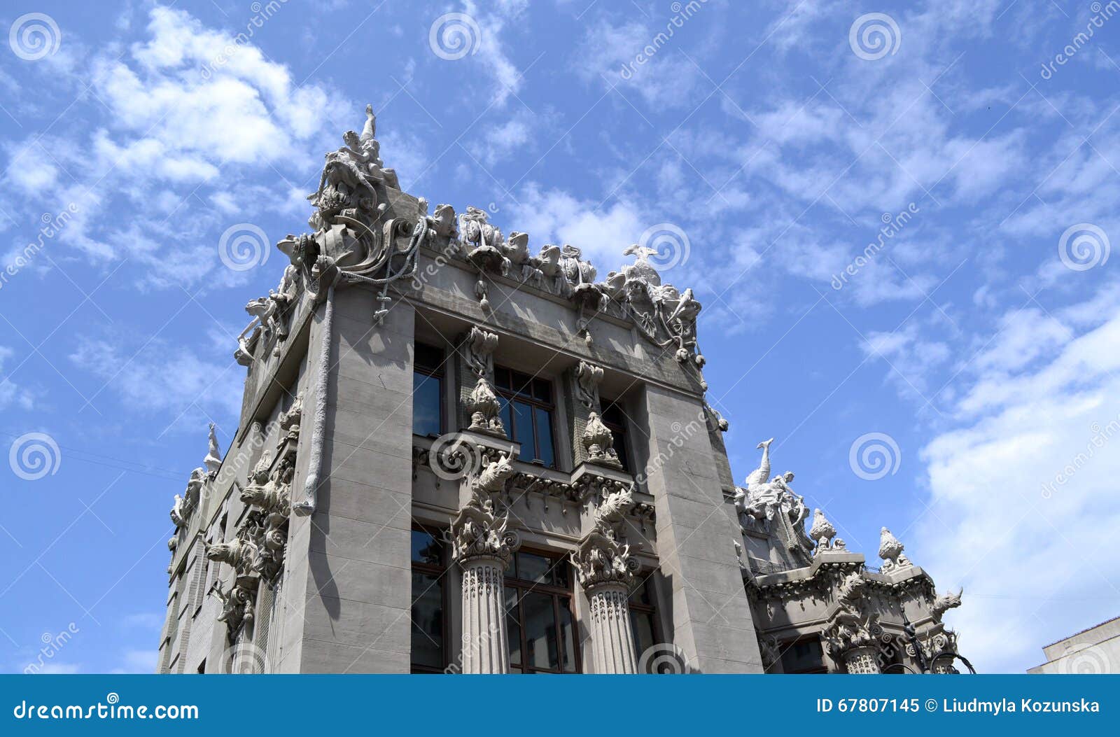 House with Chimeras stock image. Image of animals, building - 67807145