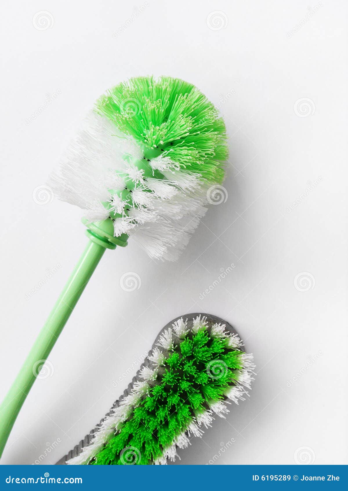 house chores scrubbing cleaning brushes