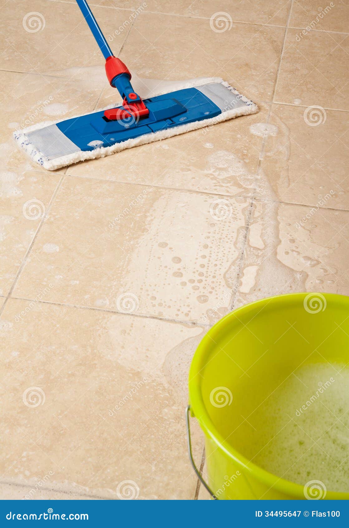 House Cleaning with the Mop Stock Image Image of household, hygiene