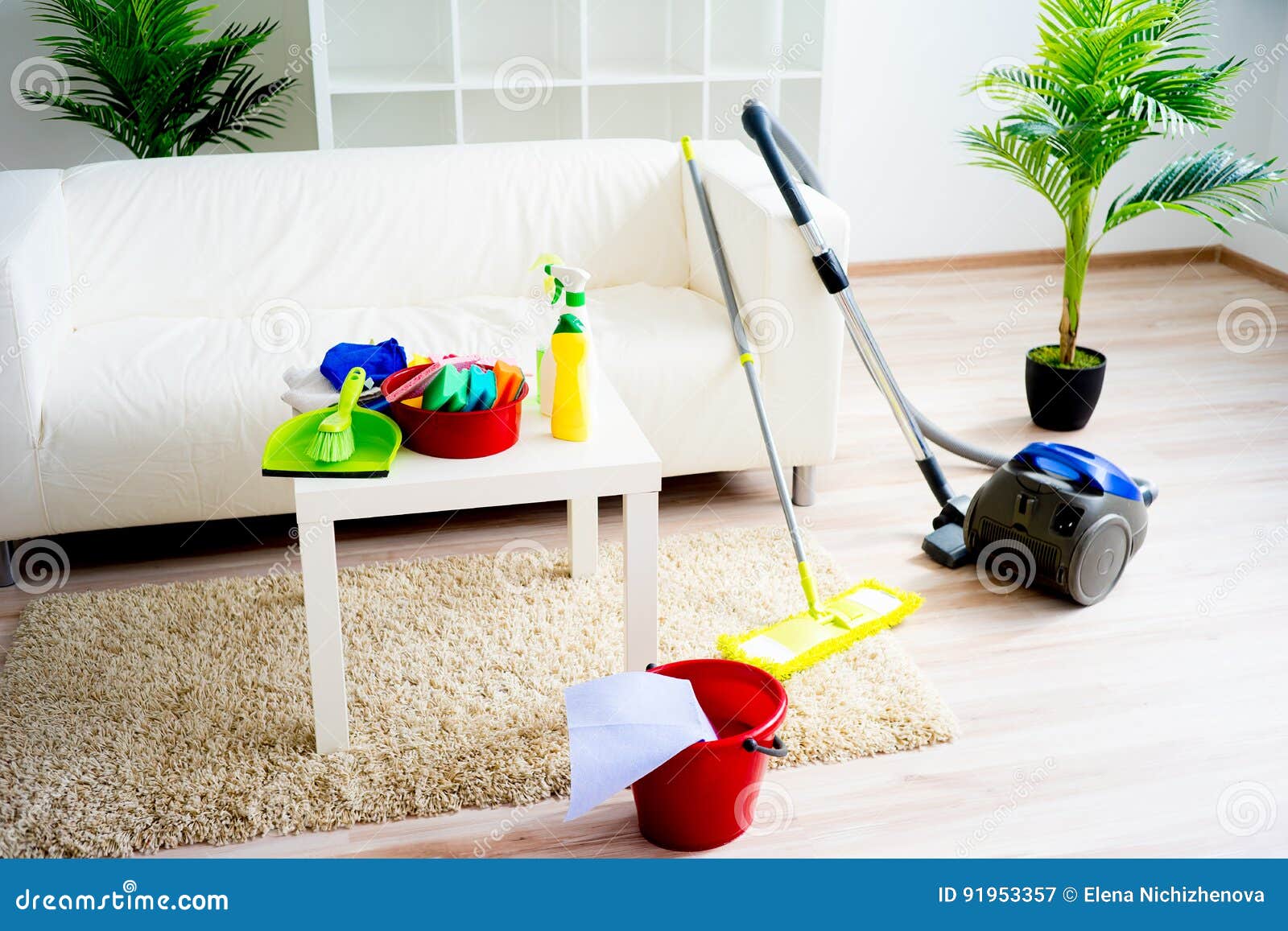 House cleaning products stock image. Image of product 91953357