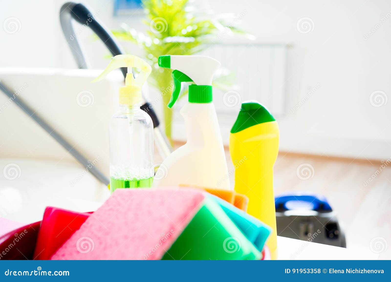 House cleaning products stock photo. Image of cleaner 91953358