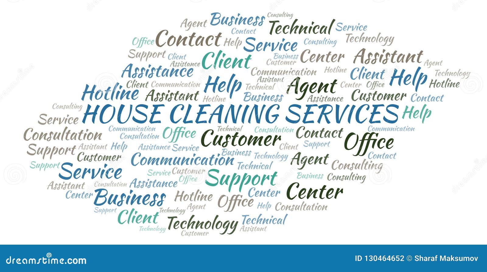 House Cleaning Services Word Cloud. Stock Illustration Illustration