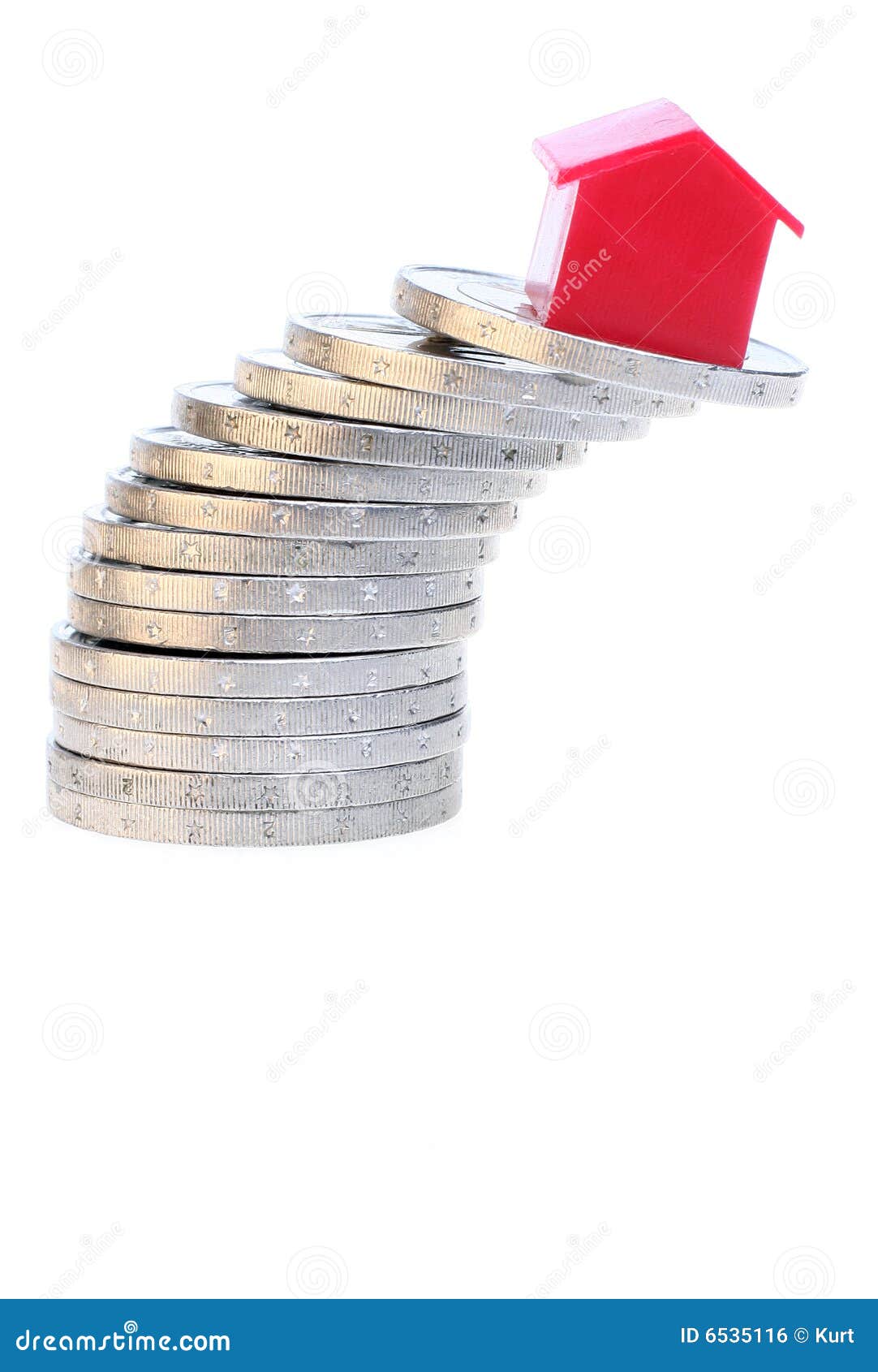 House on coins stock photo. Image of financial, euro, fall 6535116