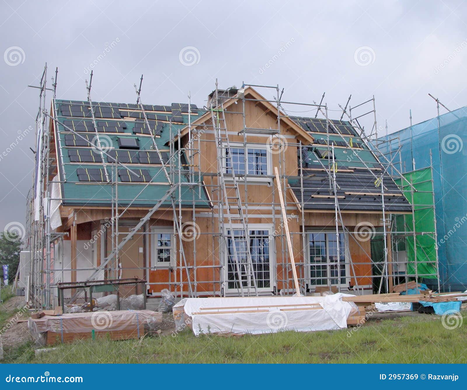 House construction stock image. Image of real, incomplete - 2957369