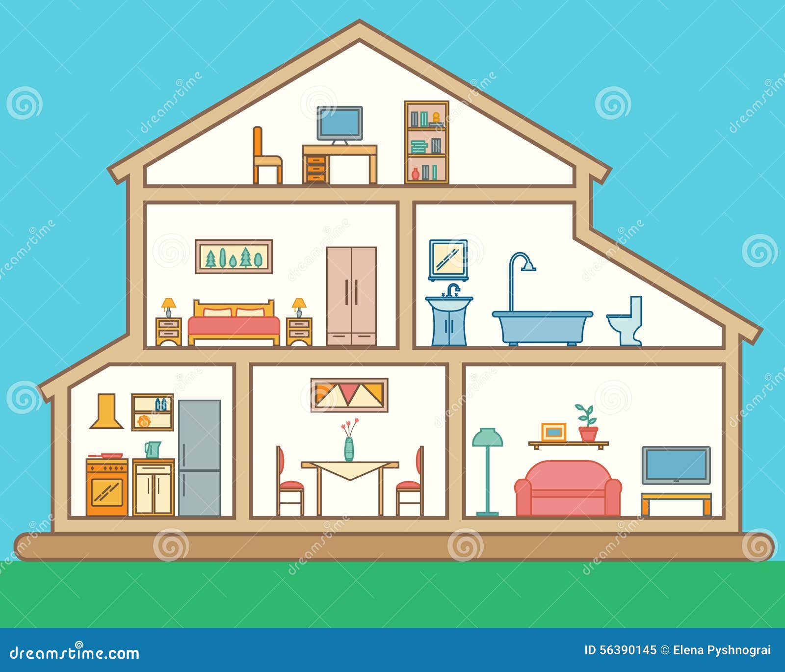 Doll House Stock Illustrations – 4,721 Doll House Stock