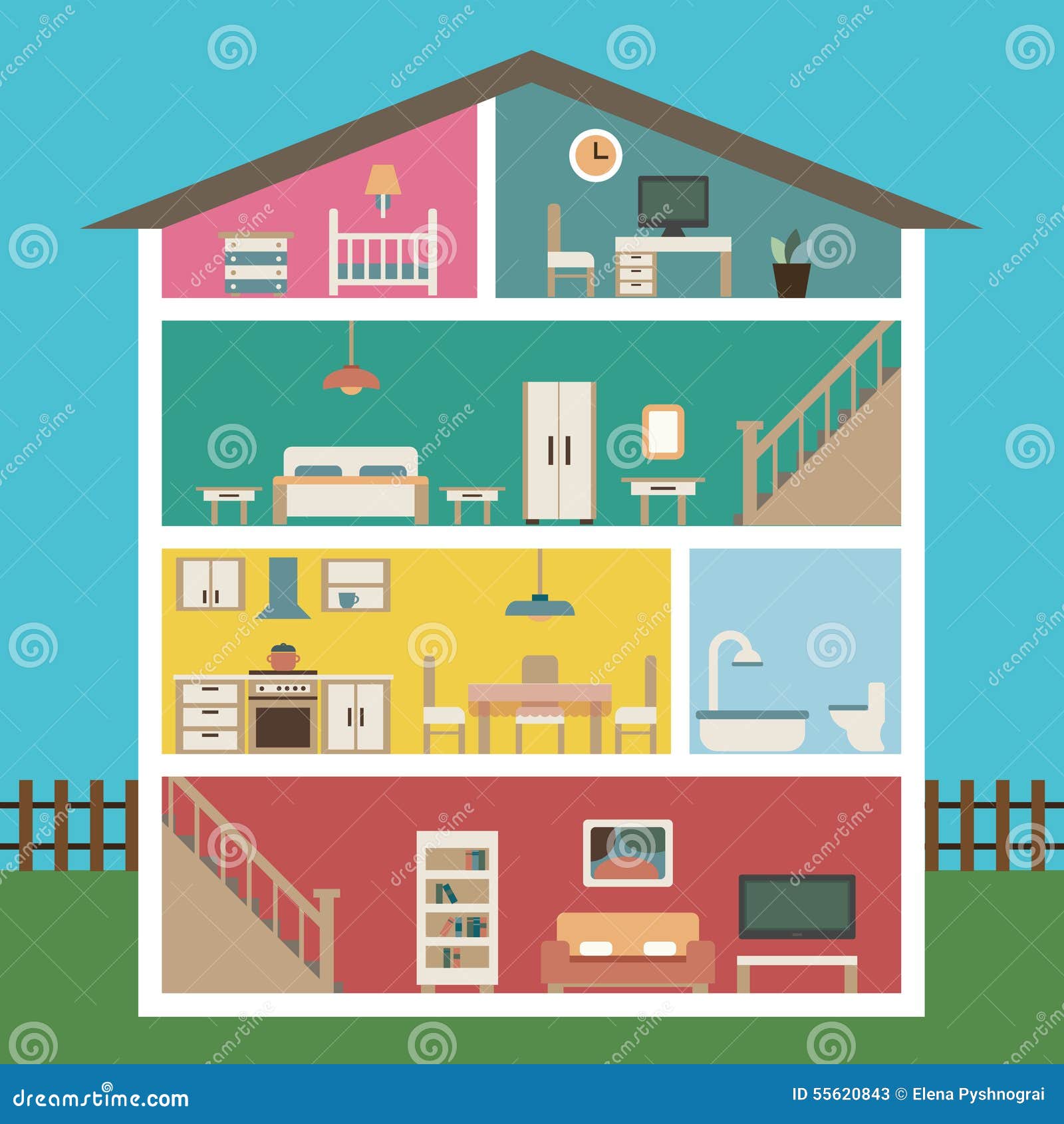 clipart of rooms inside the house - photo #50