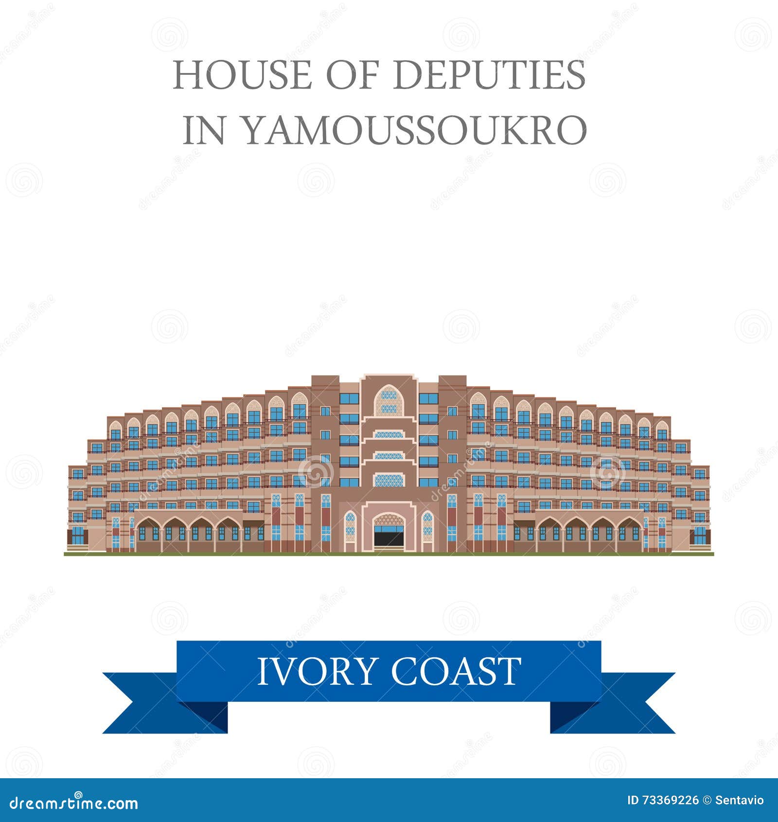 house of deputies in yamoussoukro ivory coast flat