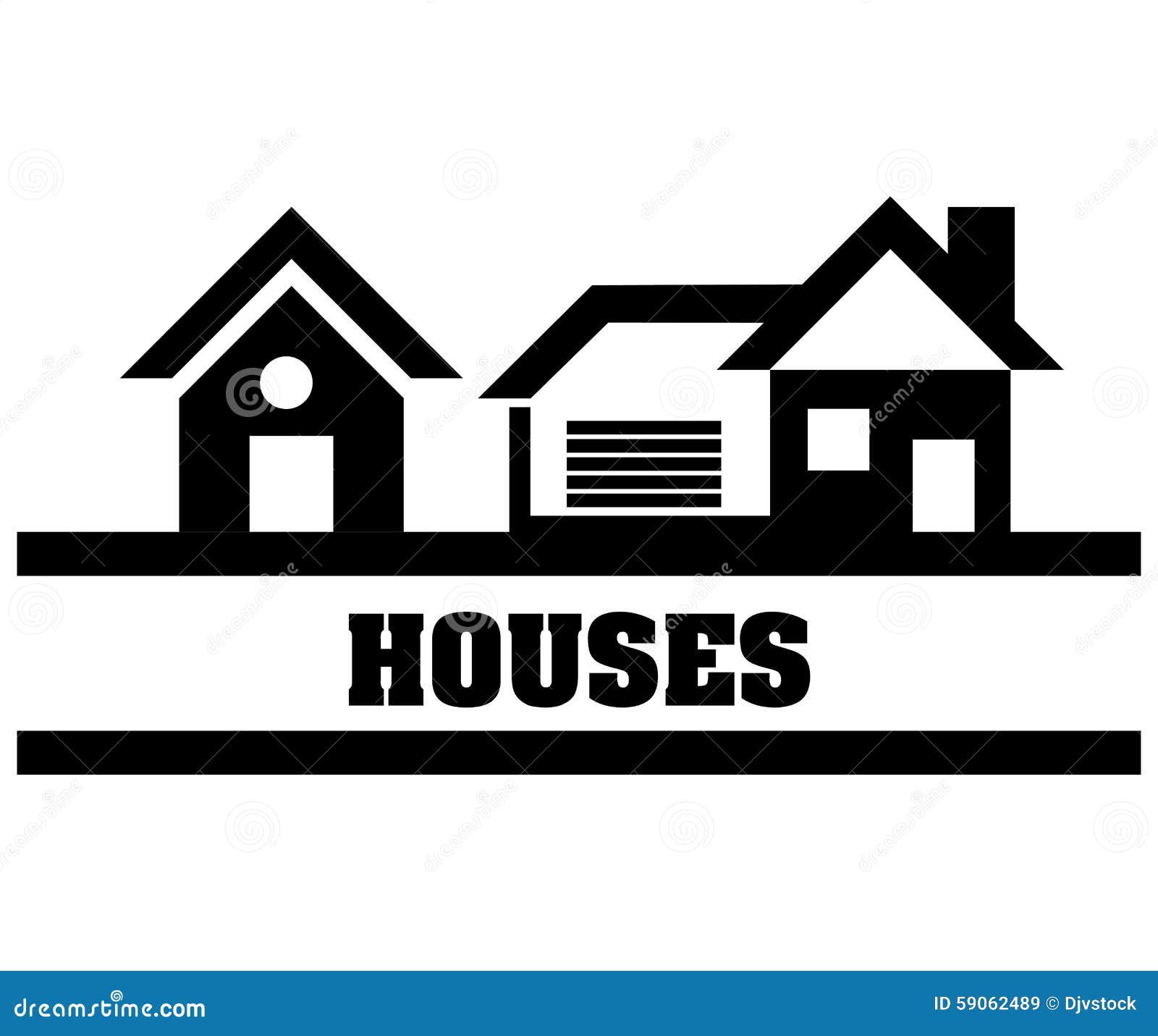 House design stock vector. Illustration of housing, structure - 59062489