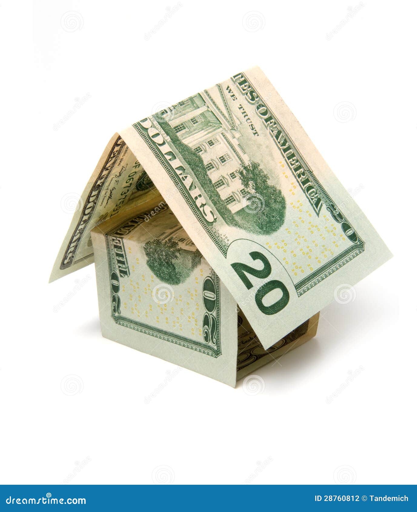 House of dollar stock photo. Image of estate, front, concept 28760812