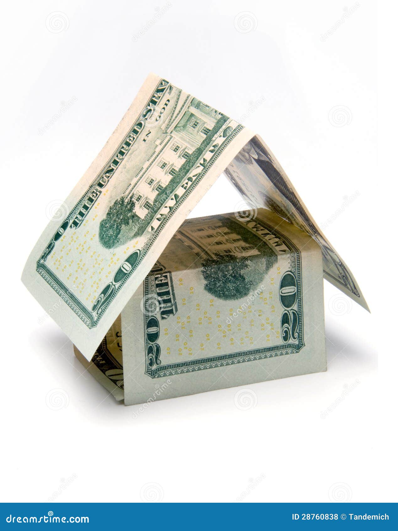 House of dollar stock photo. Image of house, home, real 28760838