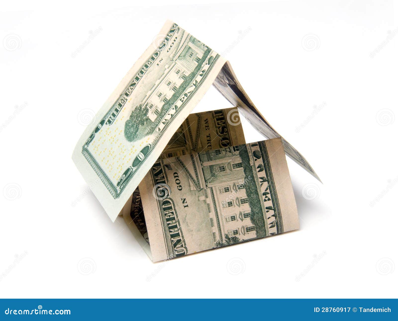 House of dollar stock image. Image of real, front, finance 28760917