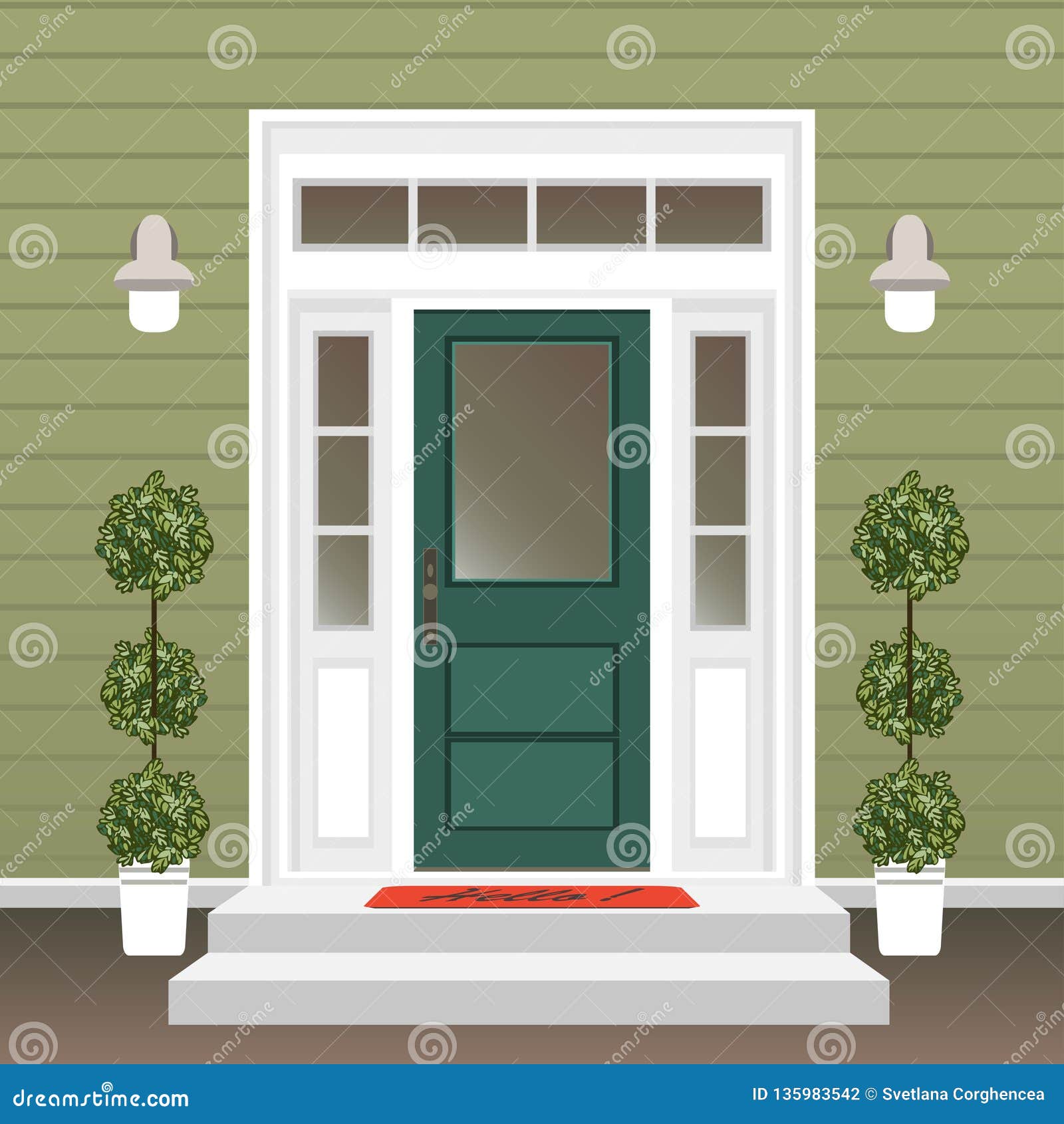 Doorstep Stock Illustrations – 3,995 Doorstep Stock Illustrations, Vectors  & Clipart - Dreamstime