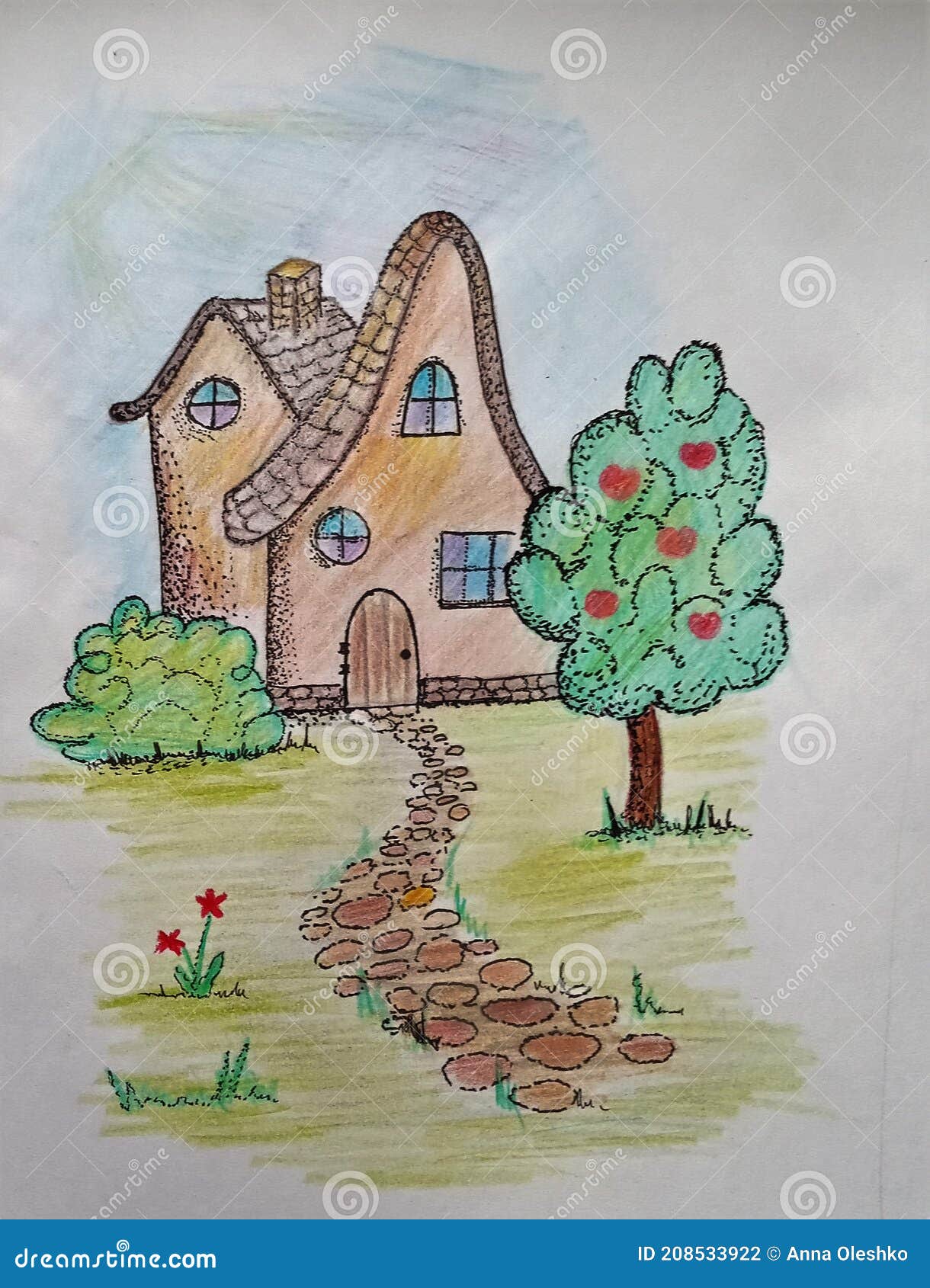 Custom Home Drawing From Photo. House Pencil Sketch Art Landscape Drawing  From Picture - Etsy