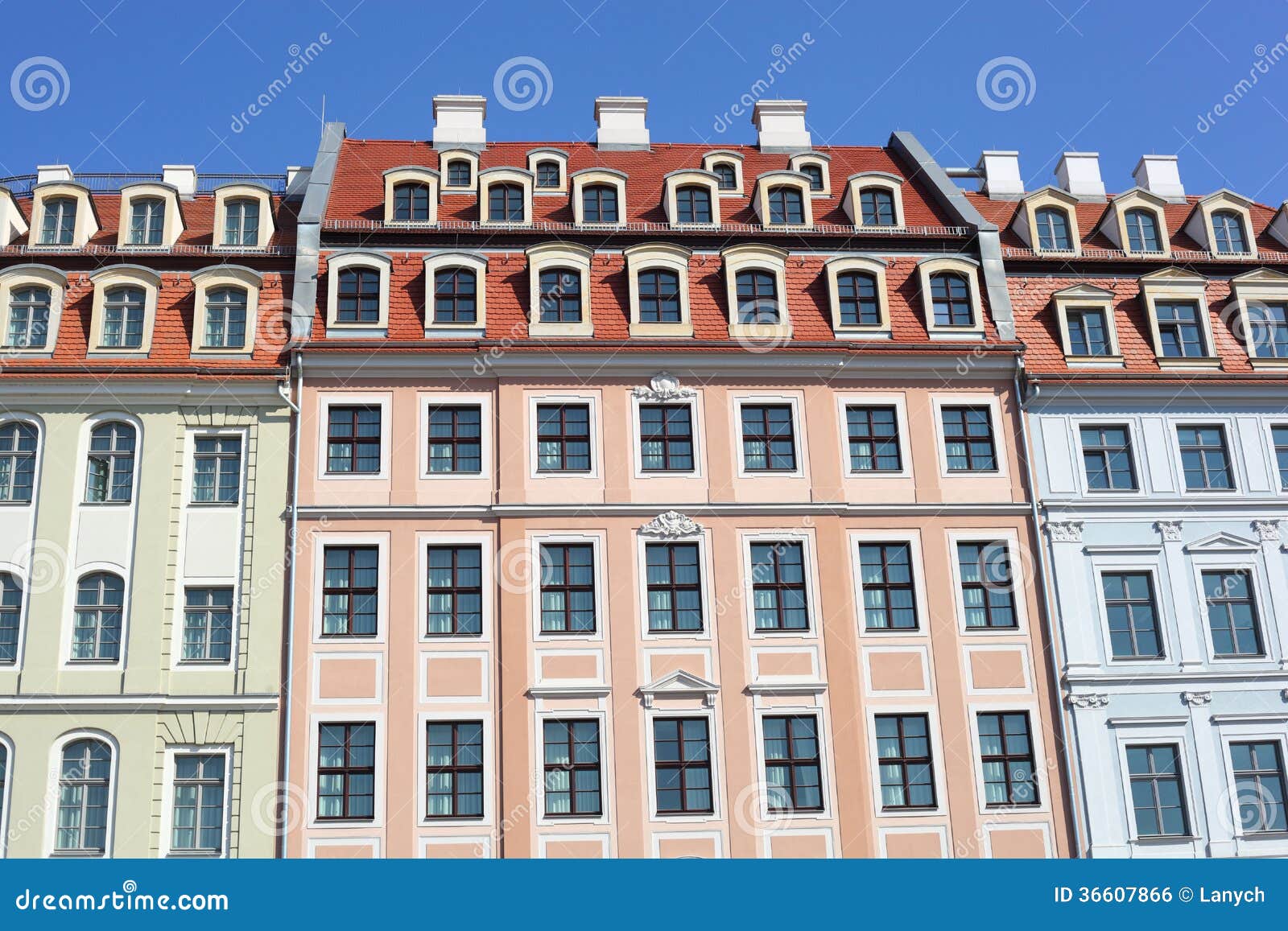 House in Dresden stock photo. Image of green, passageway 36607866