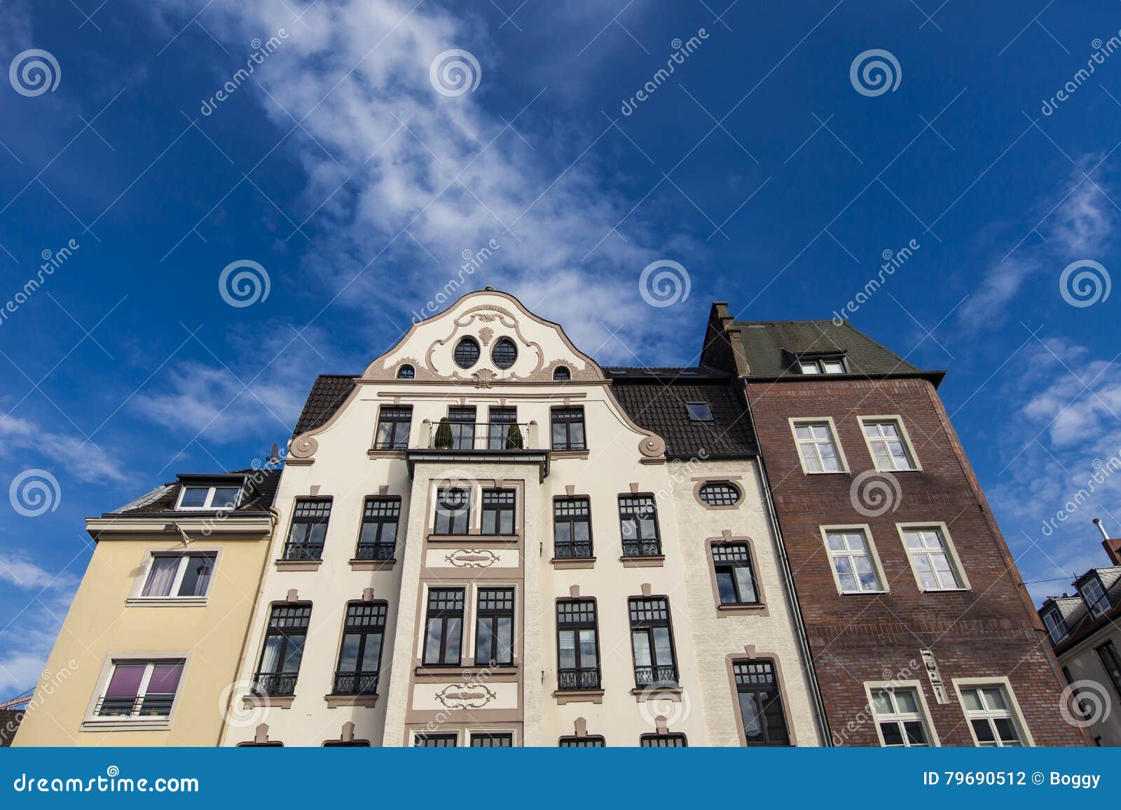 House in Dusseldorf stock photo. Image of german, town 79690512