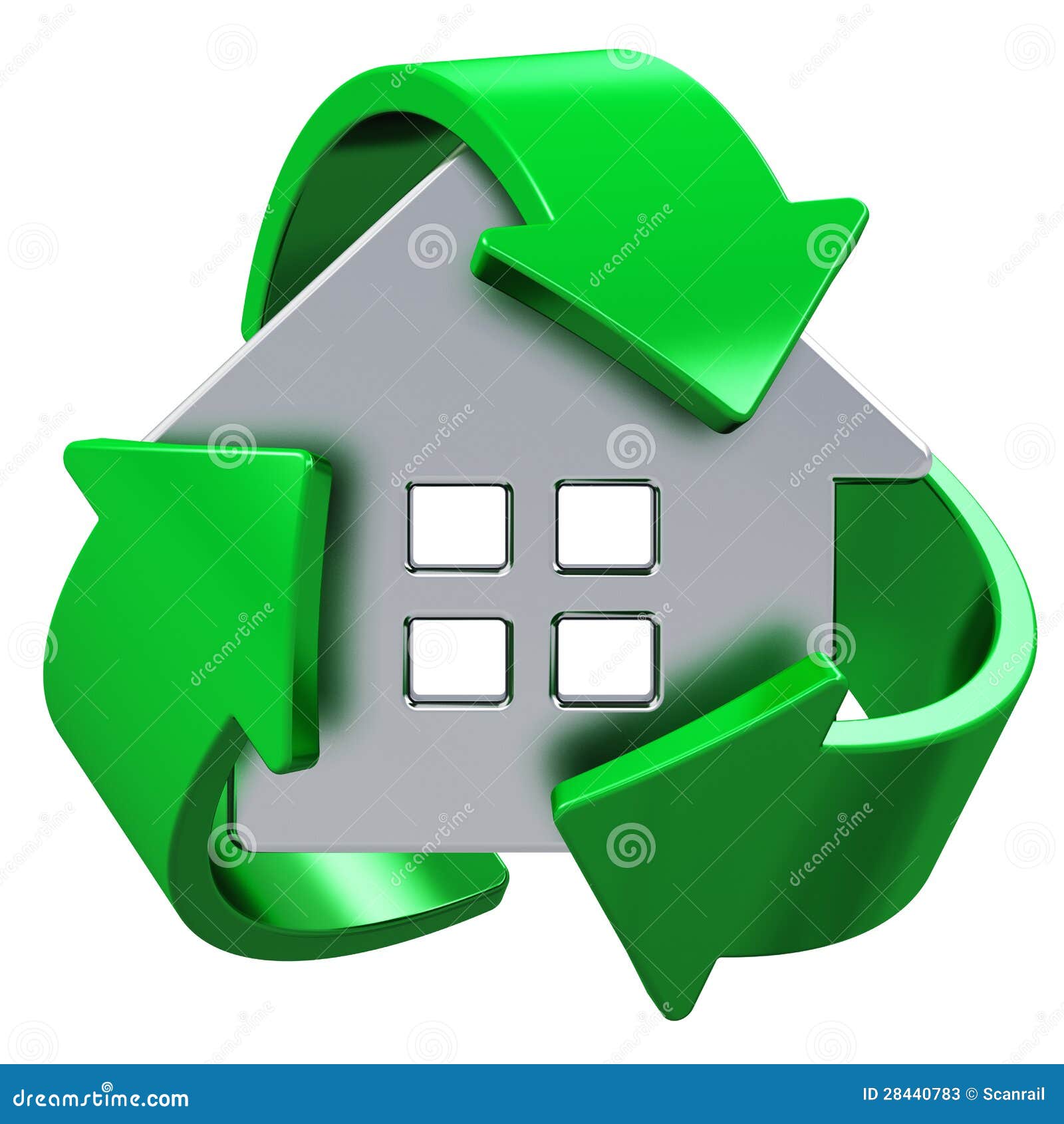 House ecology concept stock illustration. Illustration of building