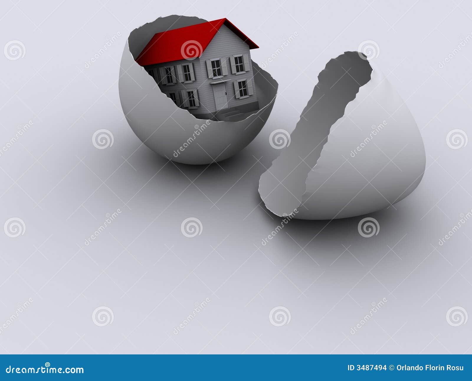 House egg stock illustration. Illustration of house, construction 3487494