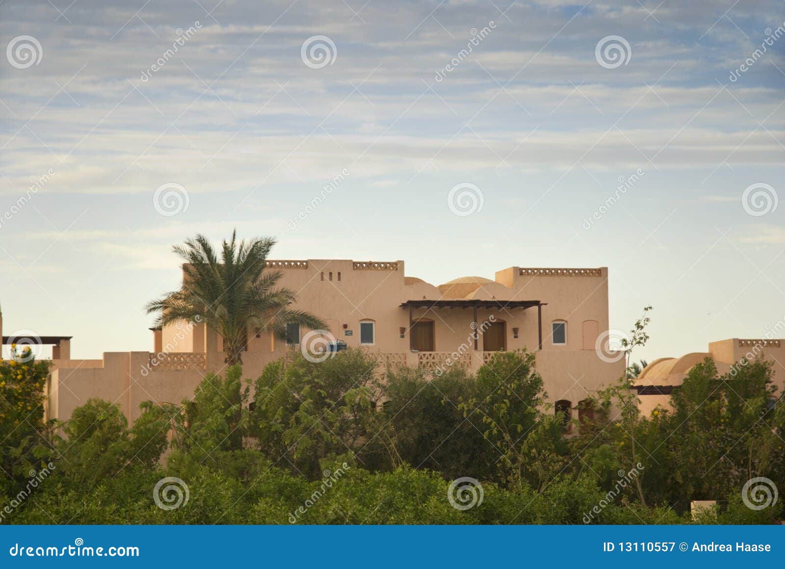 House in Egypt stock image. Image of home, blue, palmtree 13110557
