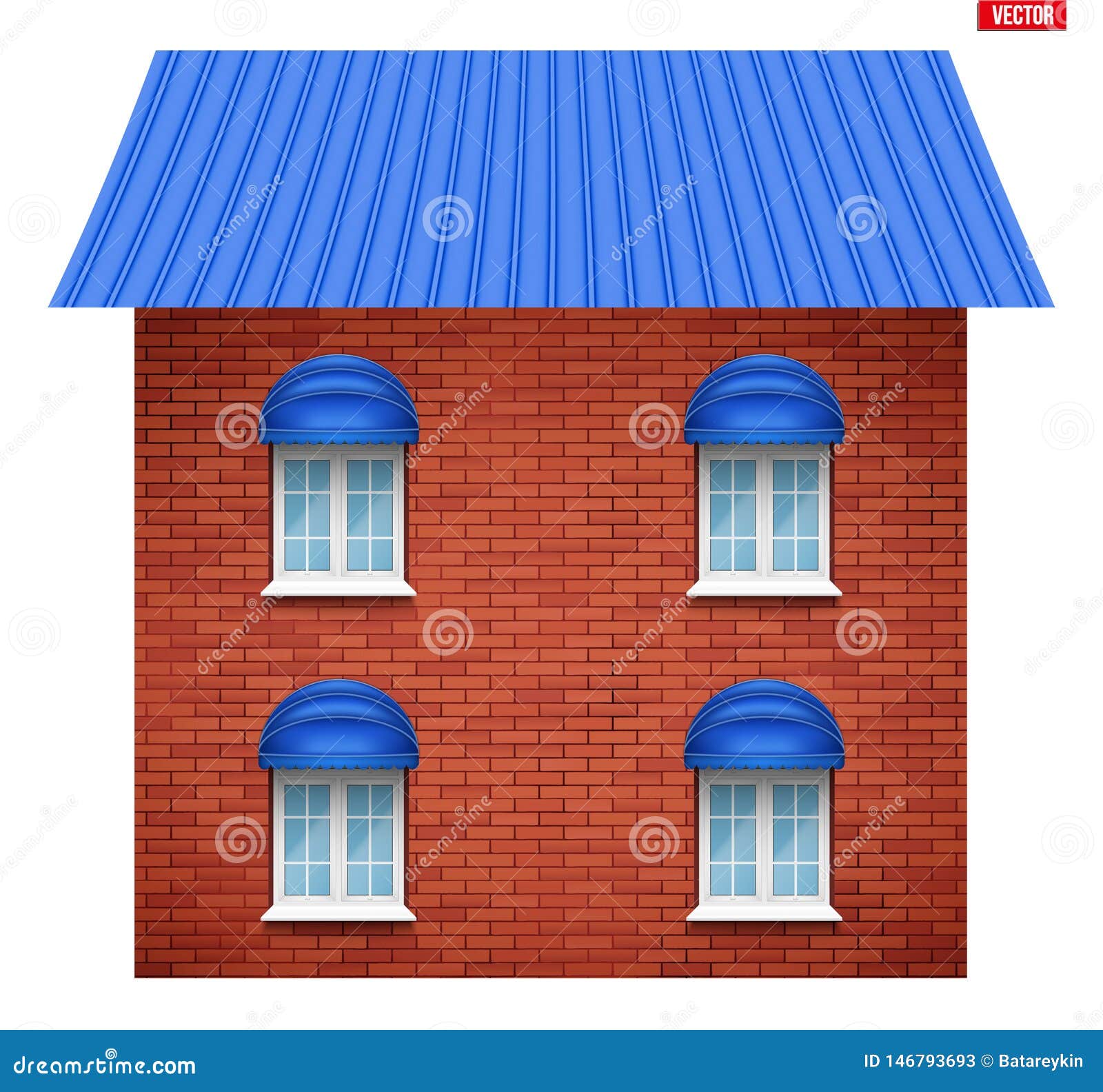 house facade and windows