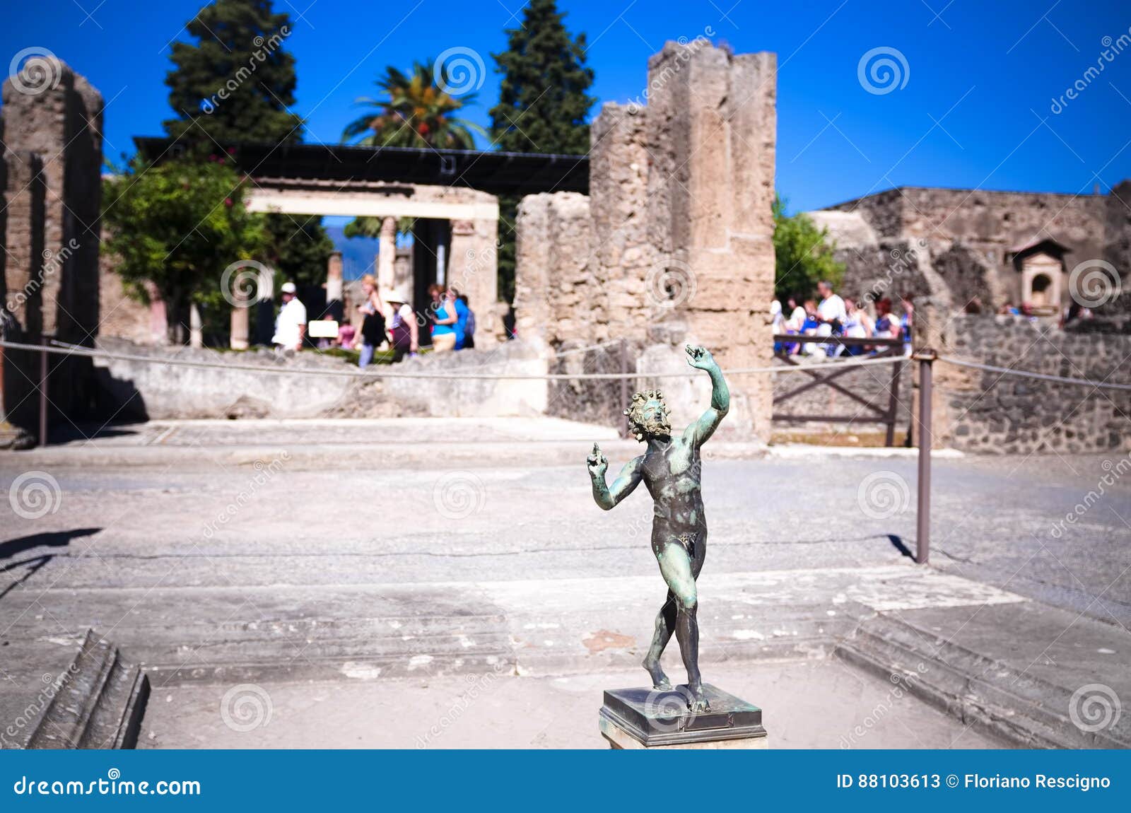 The House Of The Faun Pompeii Ruins Stock Image Image Of Naples