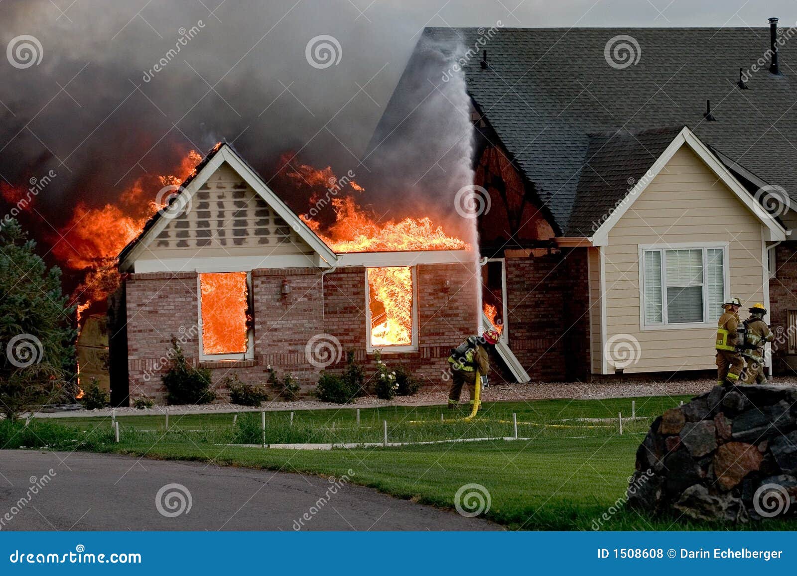 House Fire 4 Royalty Free Stock Photos - Image: 1508608