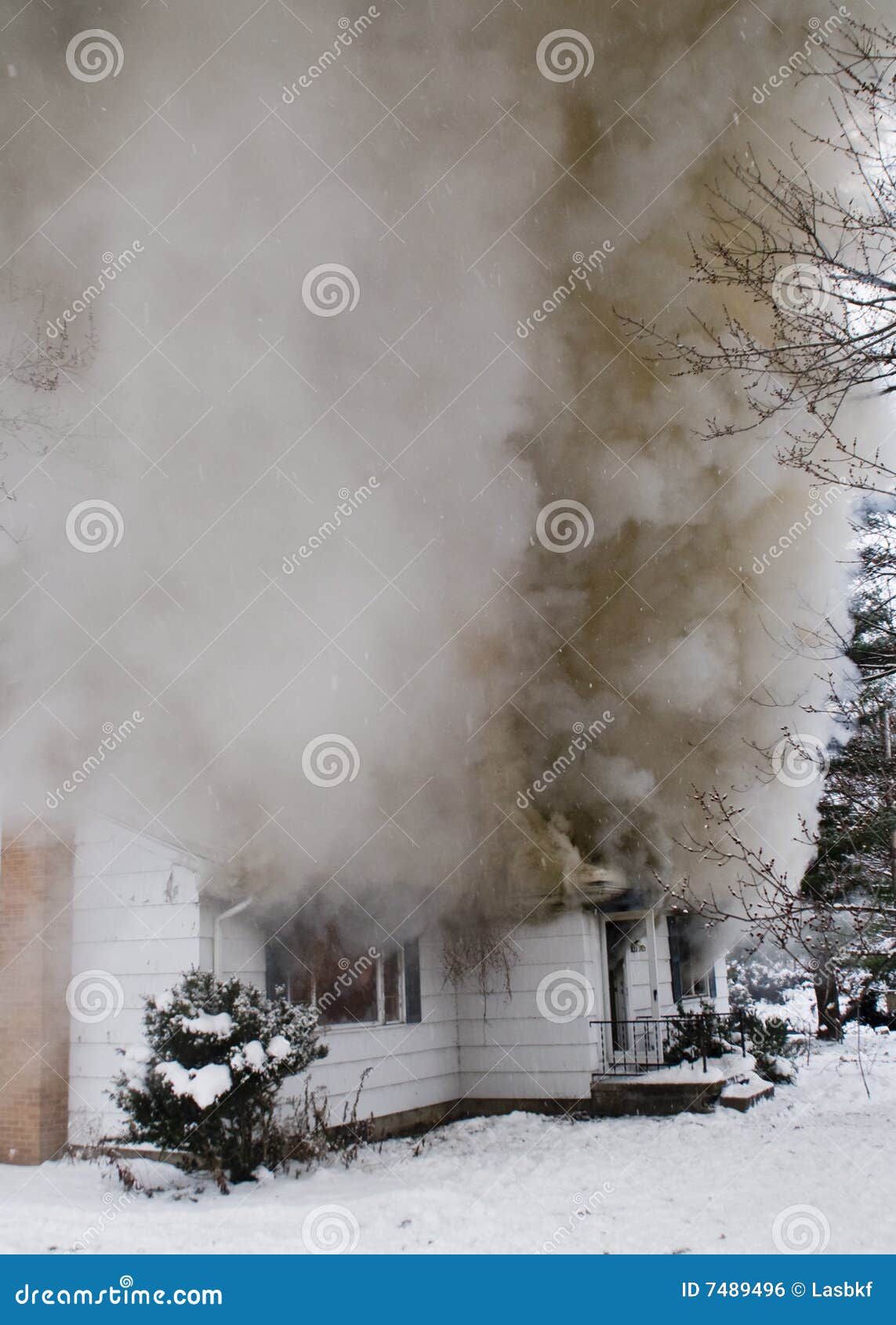 House Fire stock photo. Image of burn, dangerous, burnt 7489496