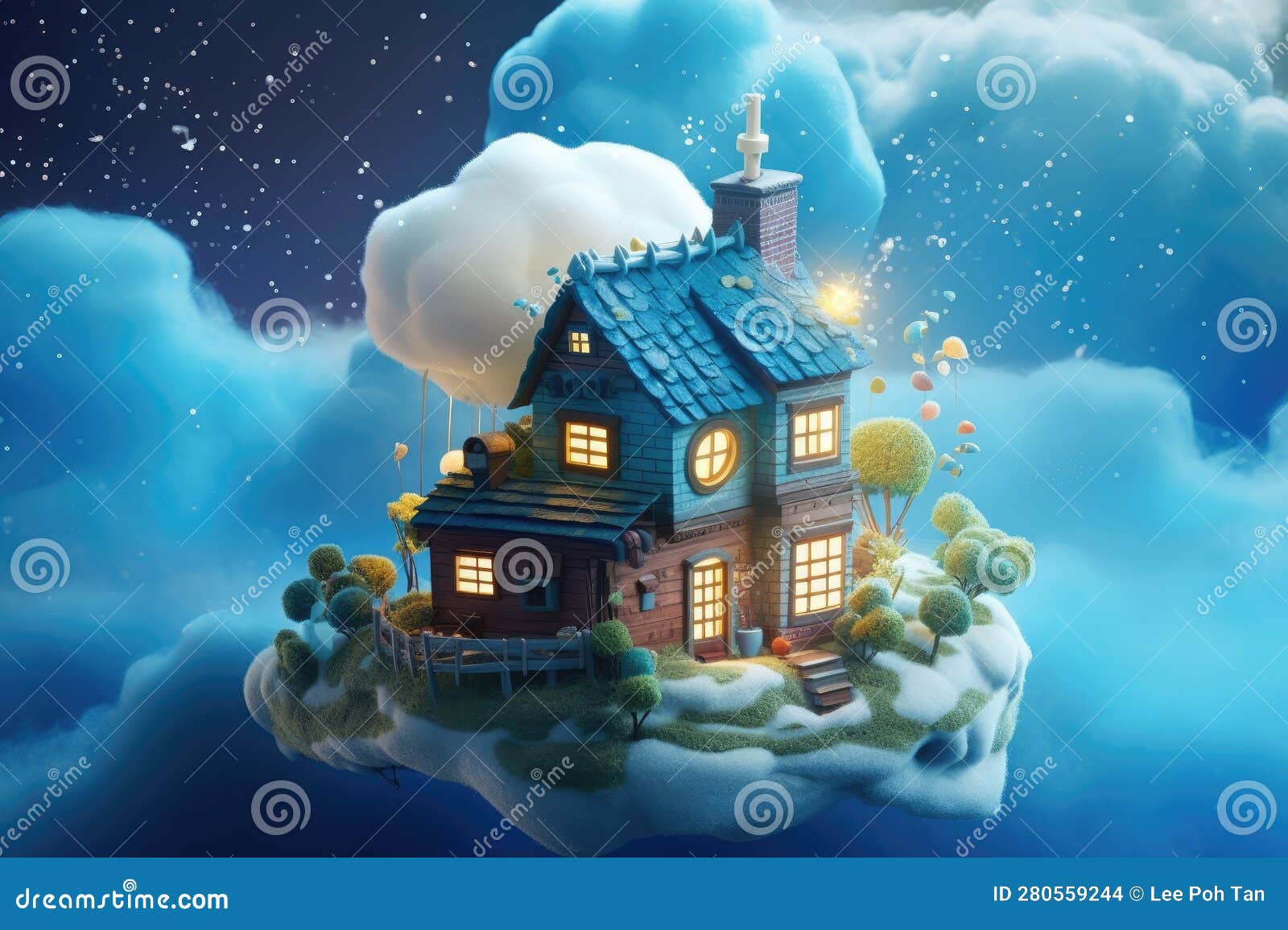 floating island in the sky wallpaper