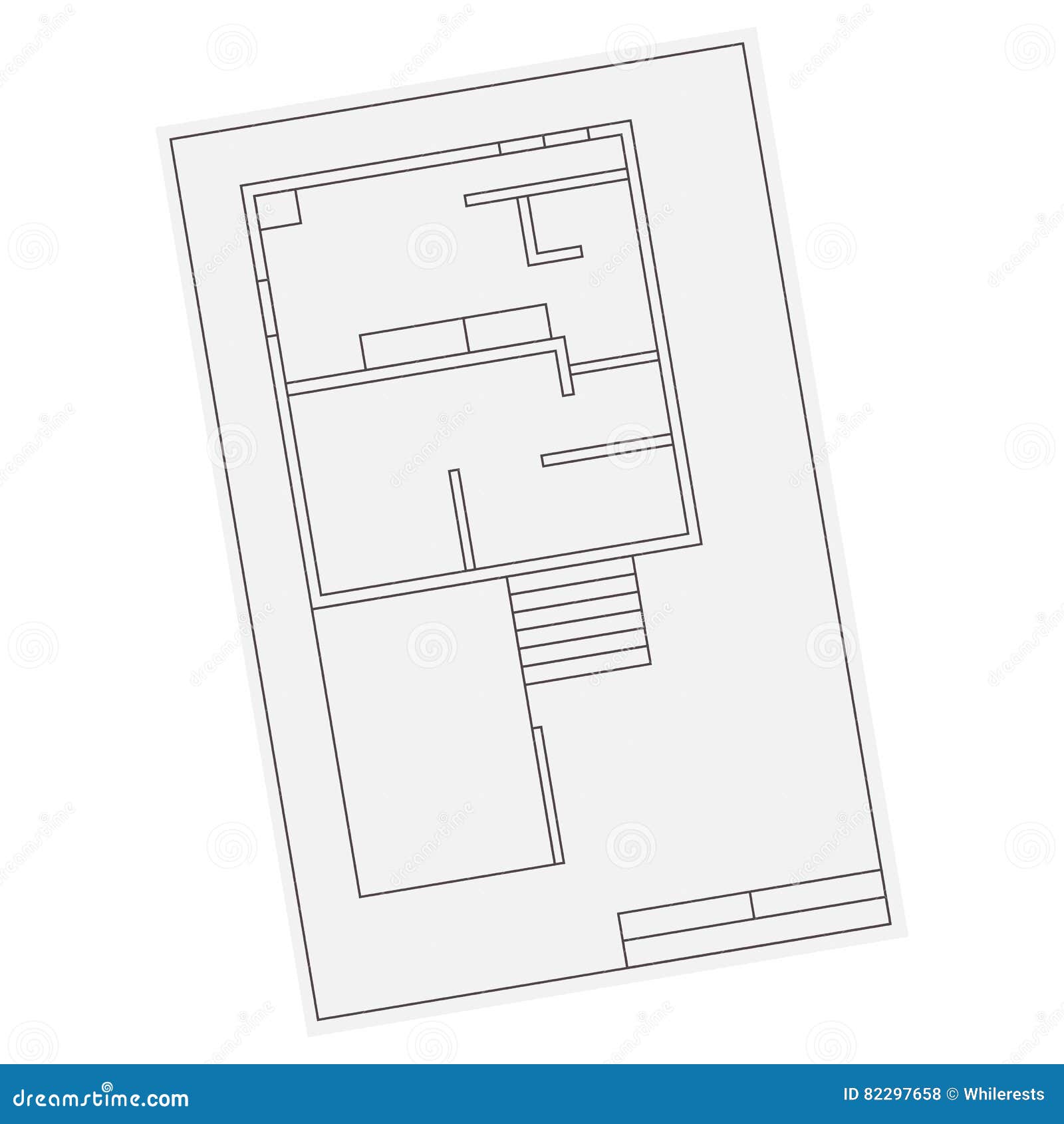 House Floor  Plan  Icon For Ui Or App  Vector Stock Vector 