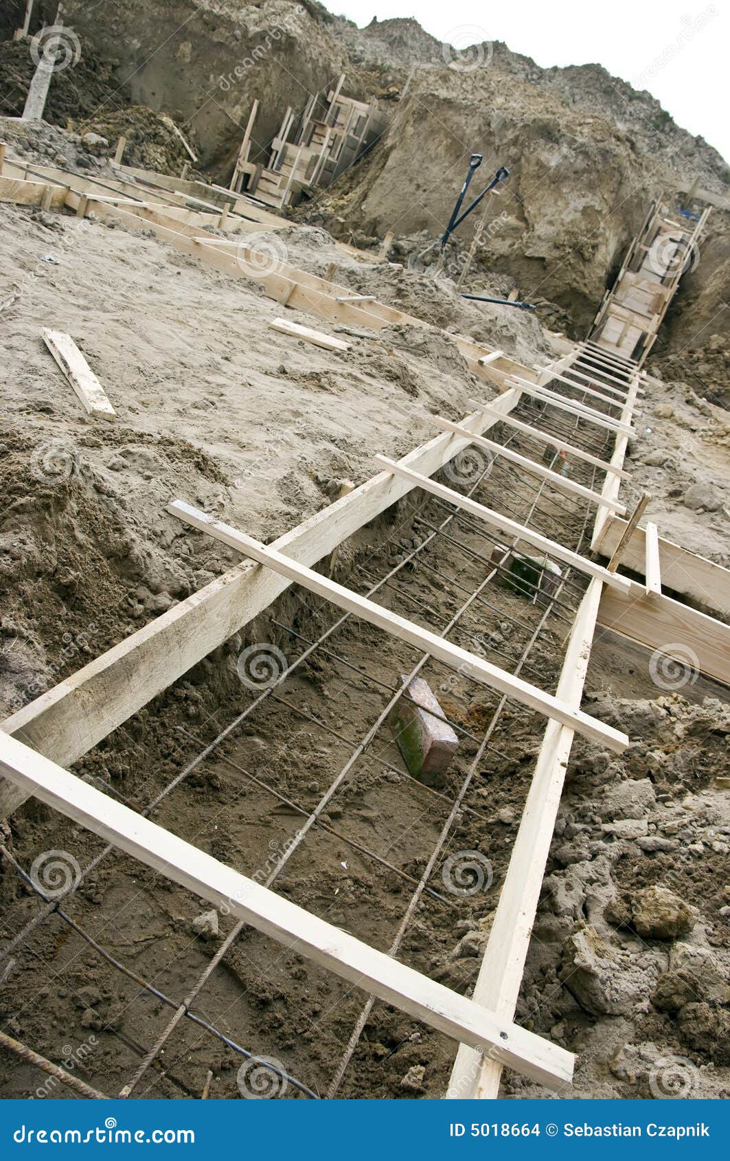 House foundations detail stock photo. Image of house, structure 5018664