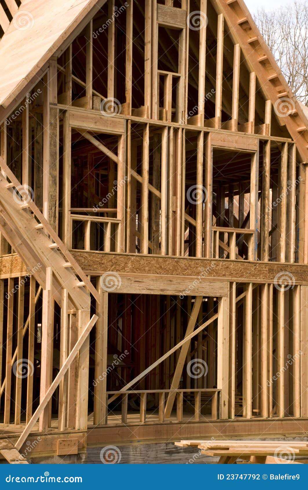 House Framing Phase of Construction Stock Photo Image of construction, construct 23747792