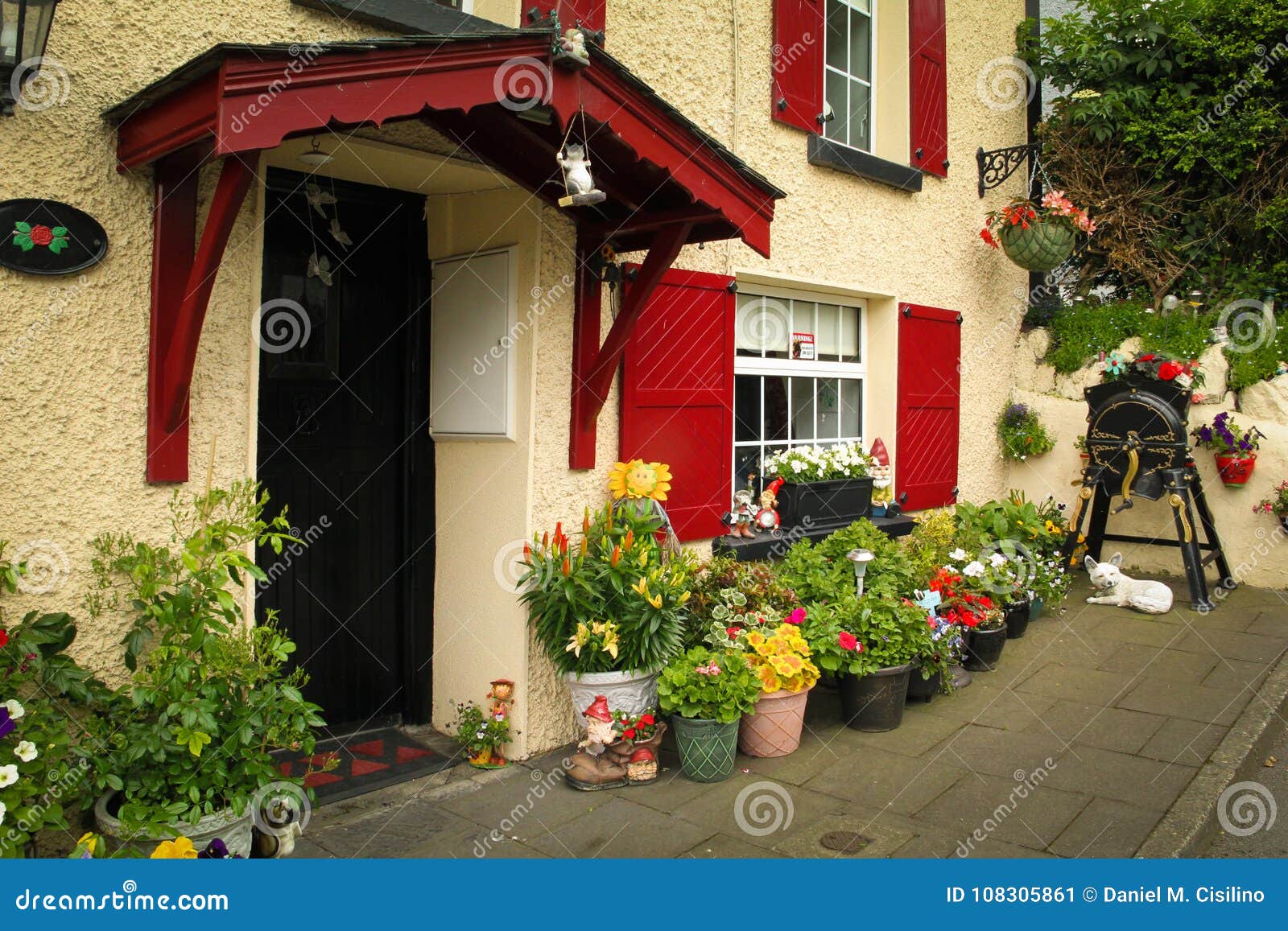 house with front garden. inistioge. ireland