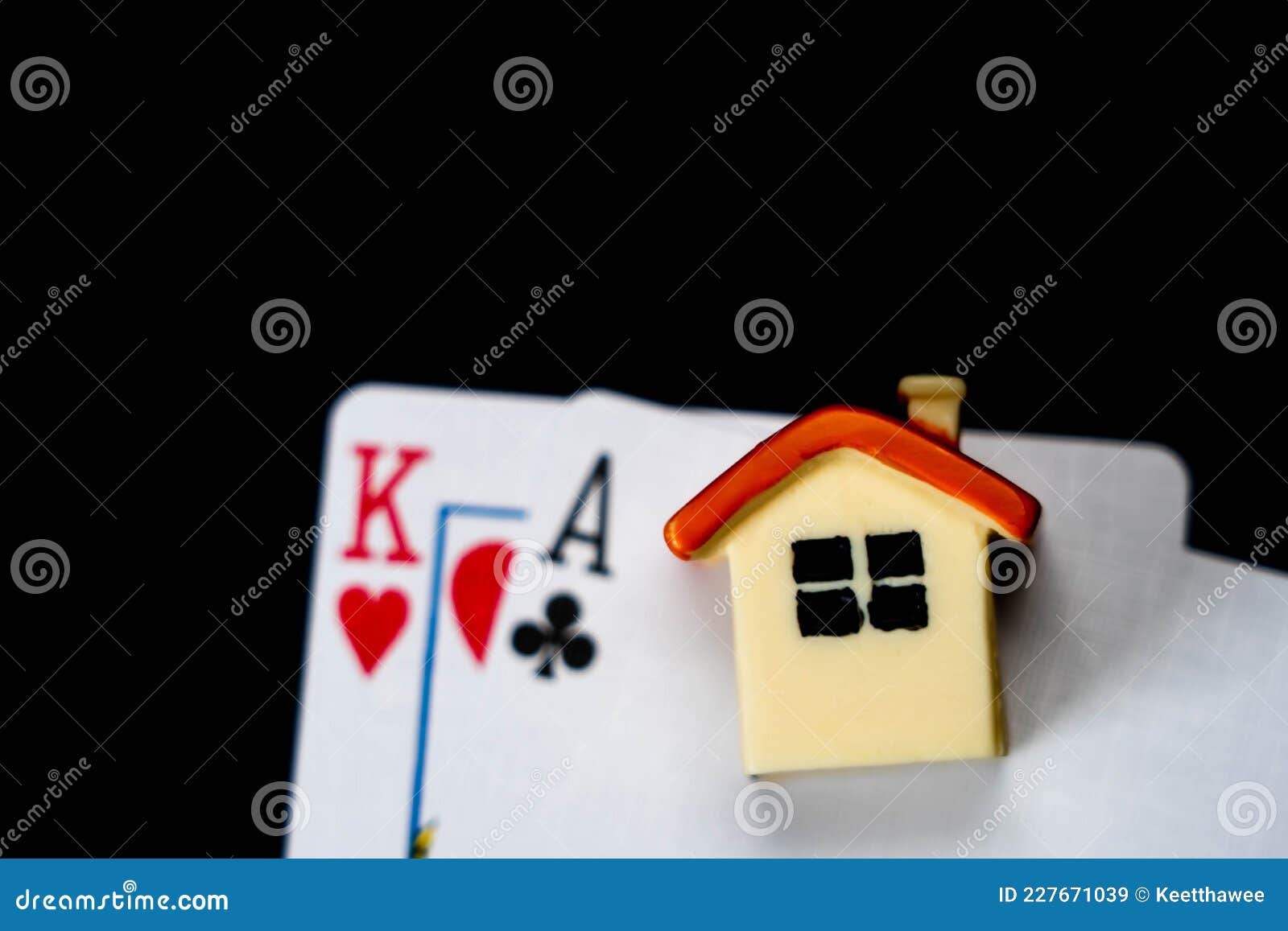 A house and gambling stock image. Image of aces, chance 227671039