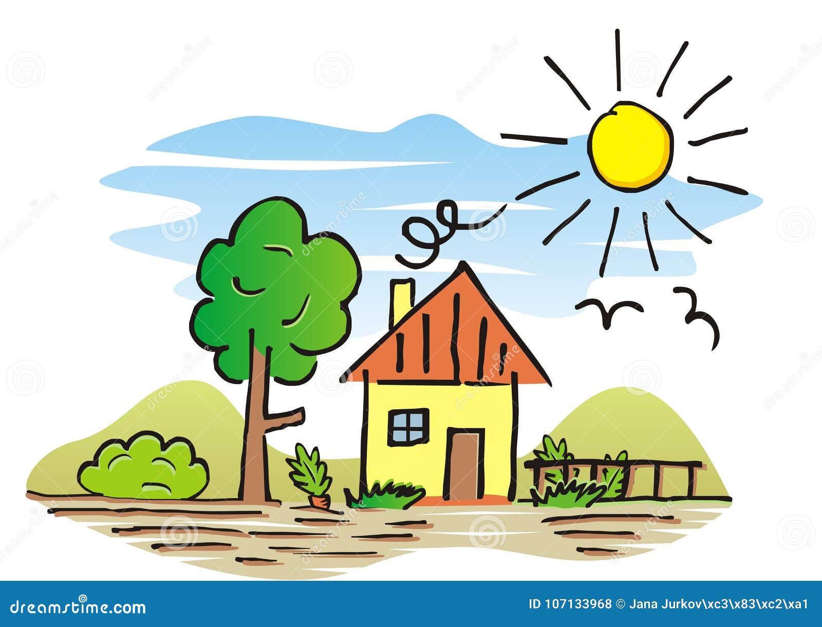 House Drawing Stock Illustrations – 240,340 House Drawing Stock ...