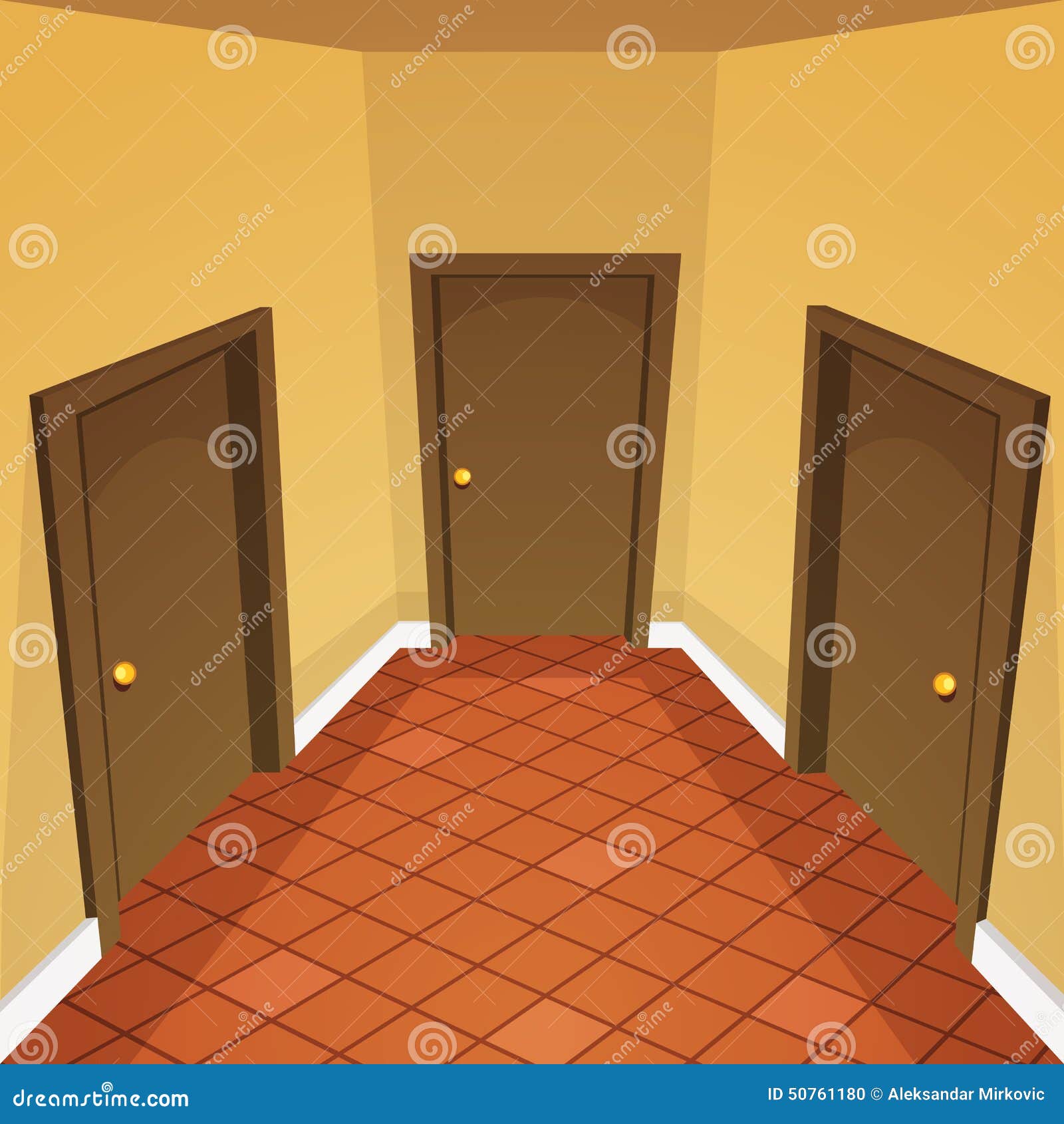 House Hallway stock vector. Image of house, hallway, open - 50761180