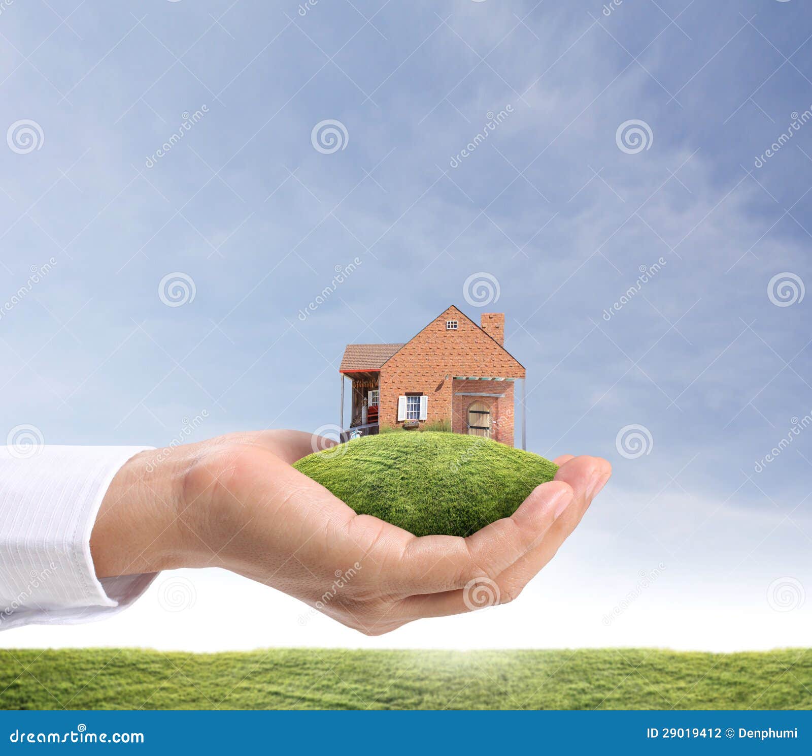 House in hand stock photo. Image of hands, professional 29019412