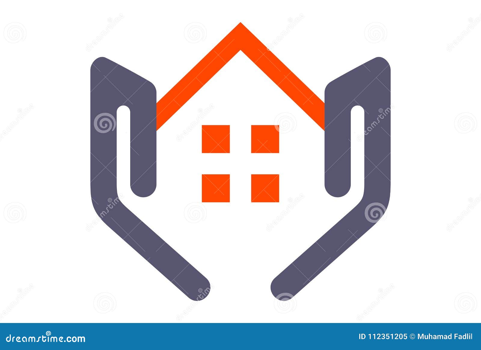 House on hand logo stock vector. Illustration of architecture 112351205
