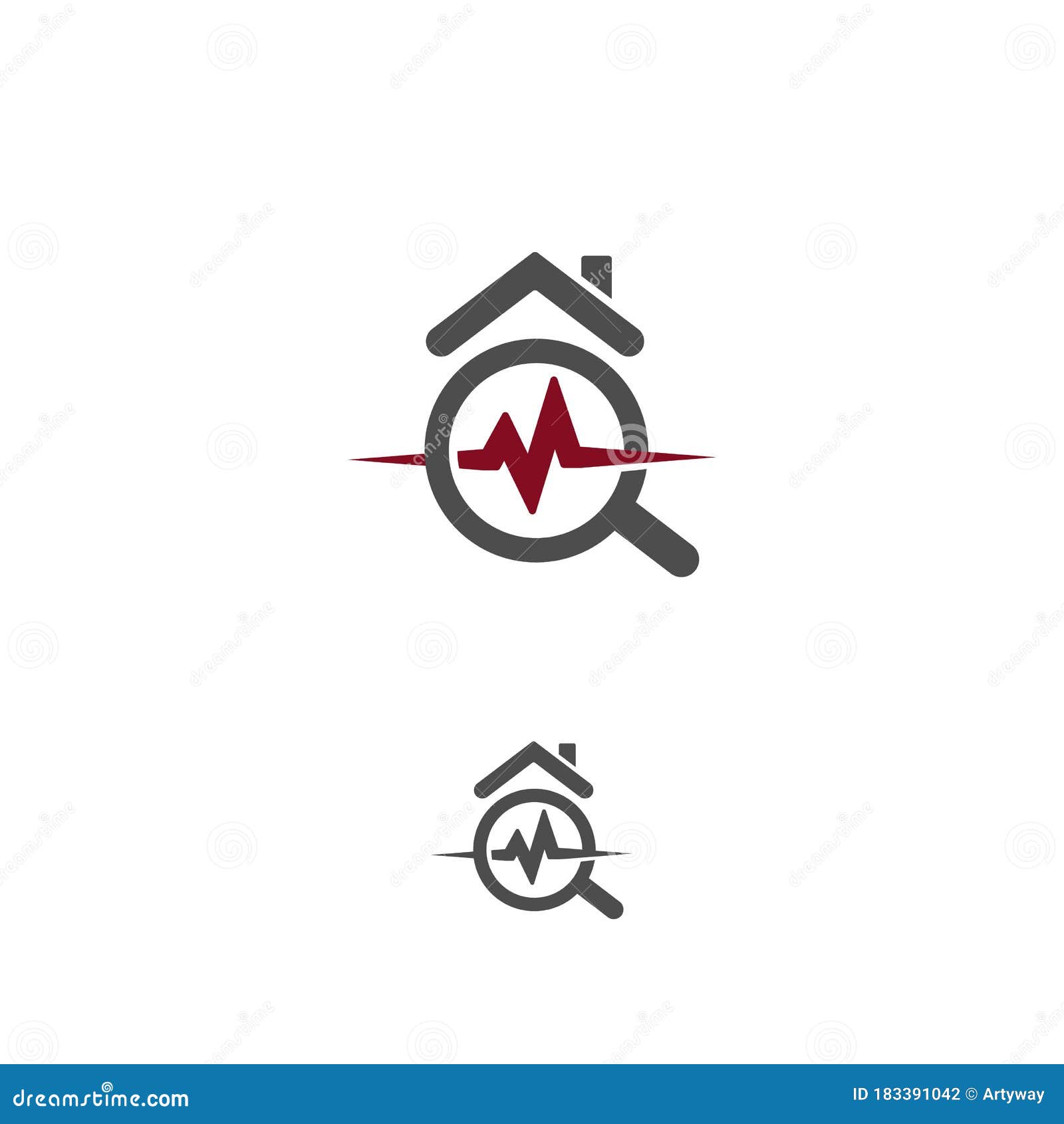 house healthcare icon. real estate durability test logo. earthquake property damage insurance logotype. home radon