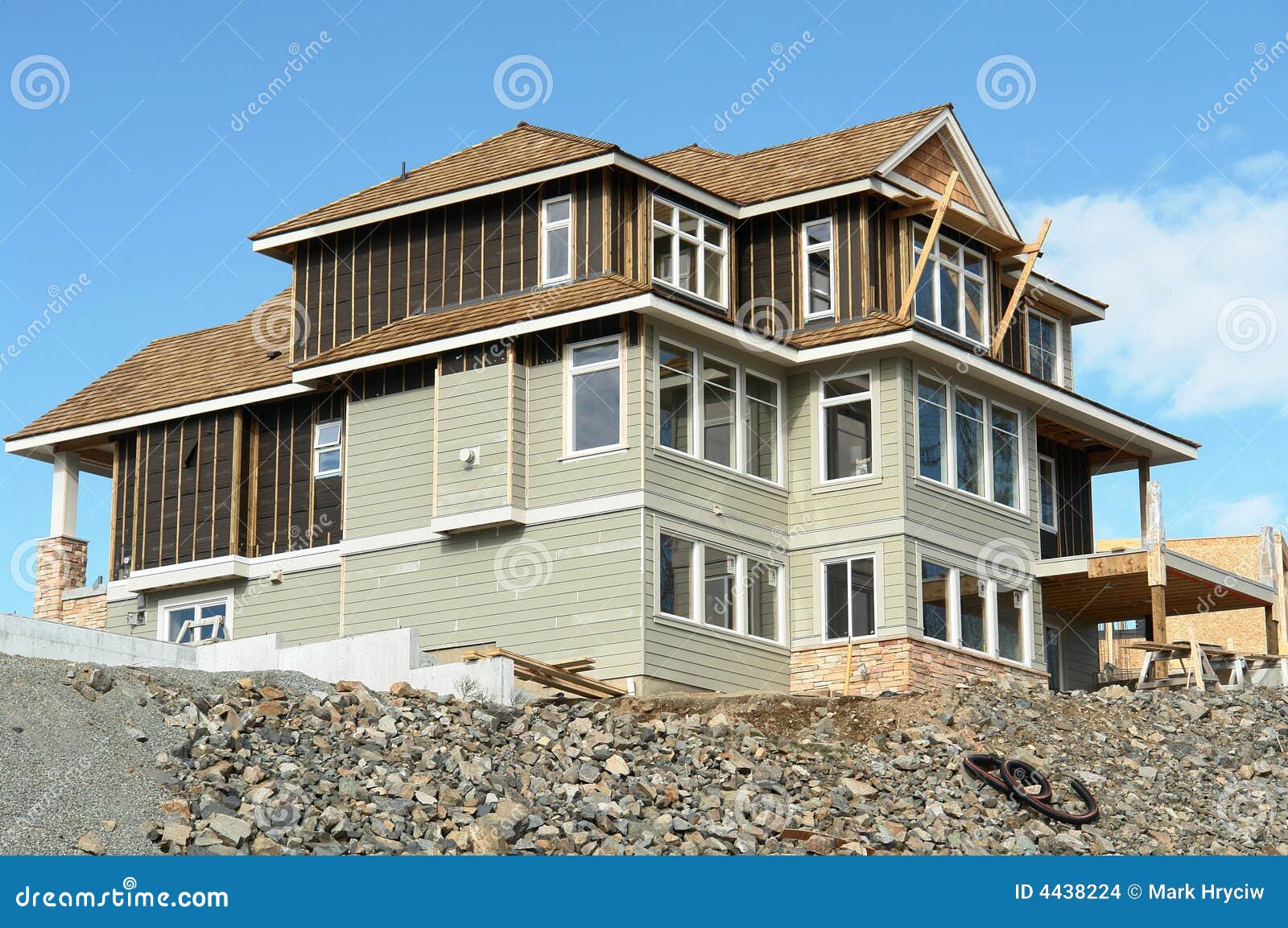 House Home Construction Siding Stock Photo Image of roofing, columbia