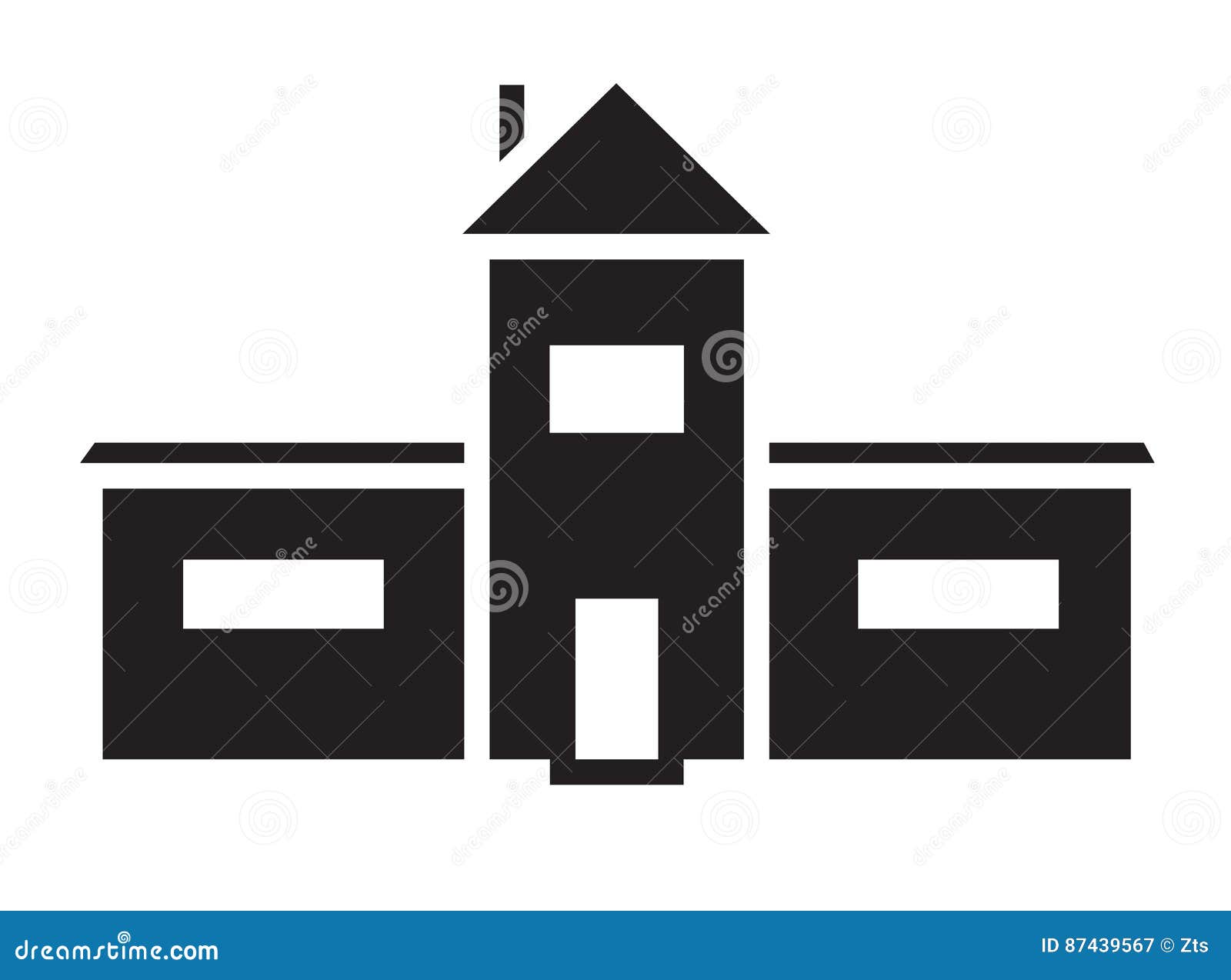 House icon vector isolated stock vector. Illustration of design - 87439567