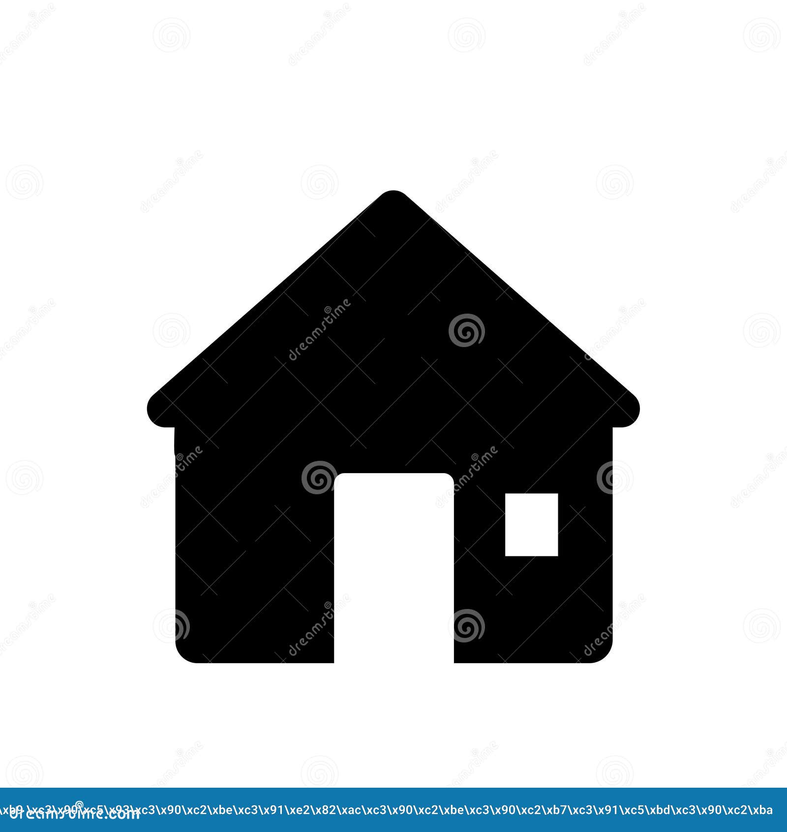 House Icon on a White Background Vector Illustration Stock Vector ...