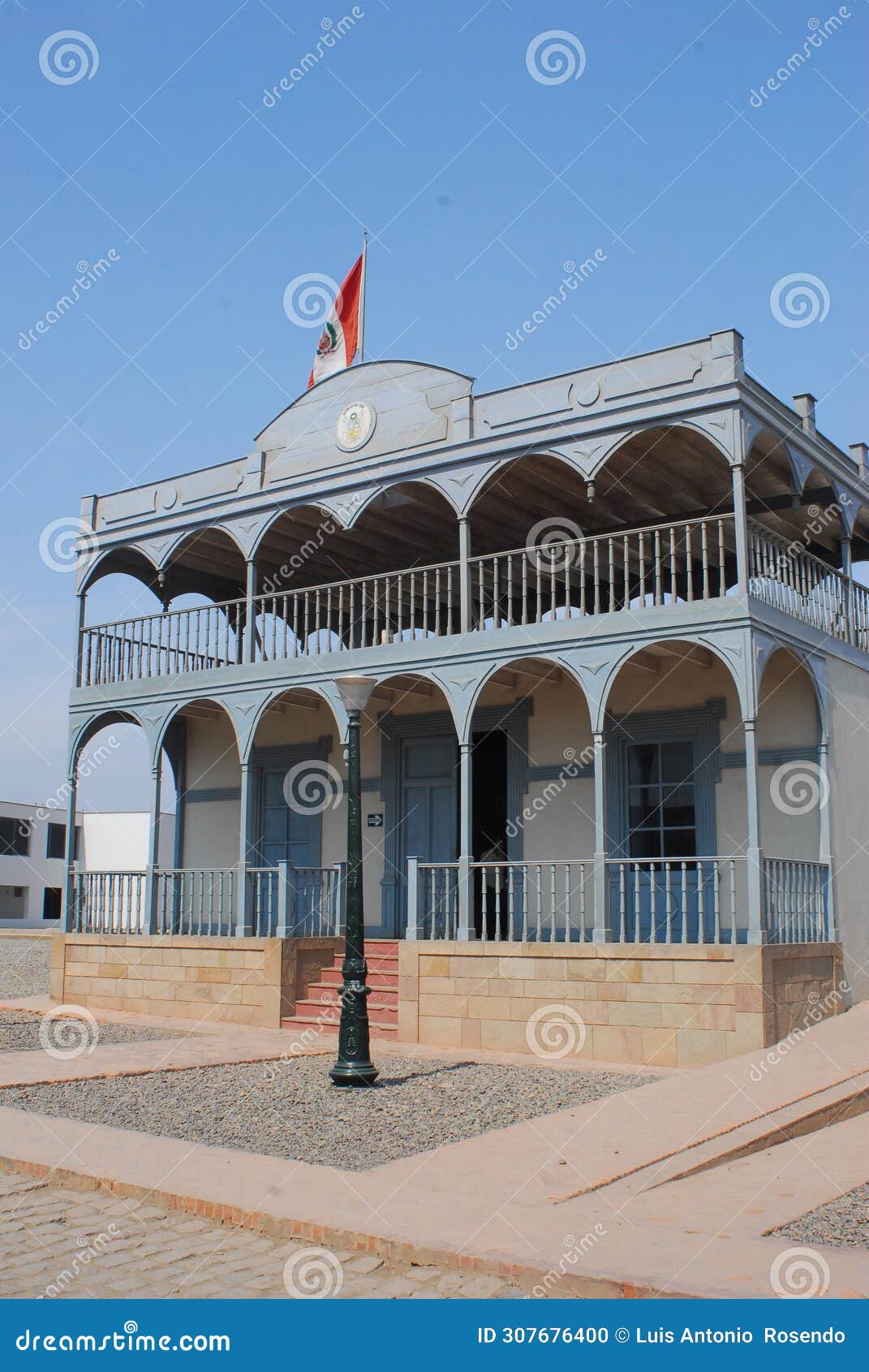 house inside the fortress of real felipe. was built over 250 years ago built to defend the peruvian coast. sunday, callao peru