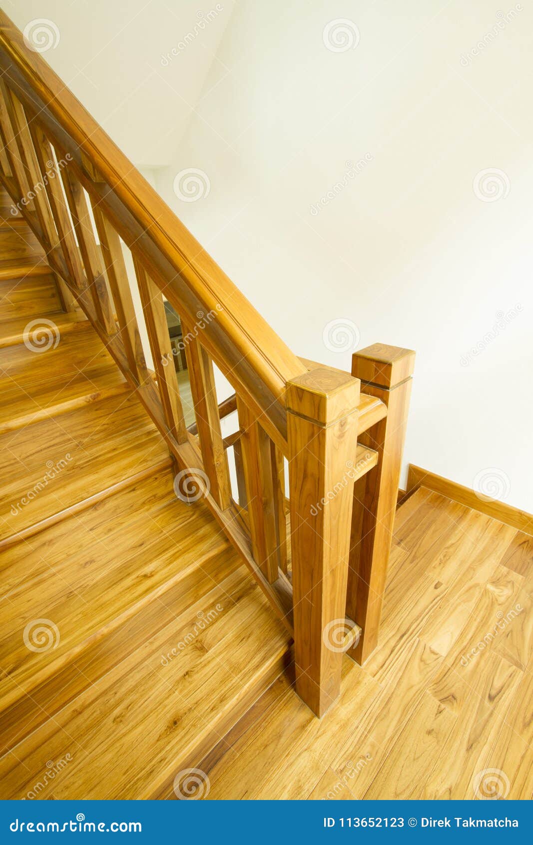 House Interior With Wooden Stair Stock Image Image Of Teak