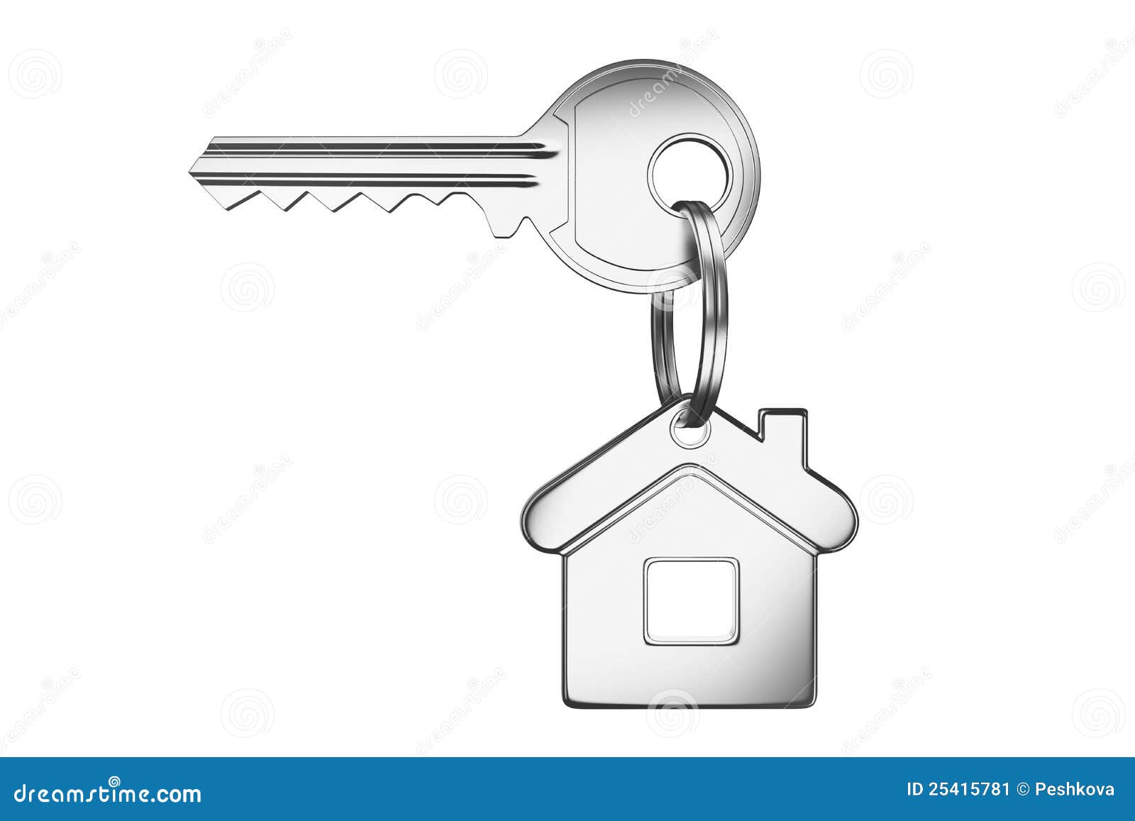 House Keychain stock illustration. Illustration of keychain 25415781