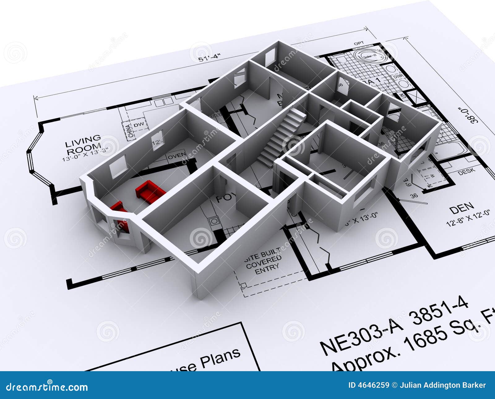  House  Layout  stock illustration Illustration of blueprint 