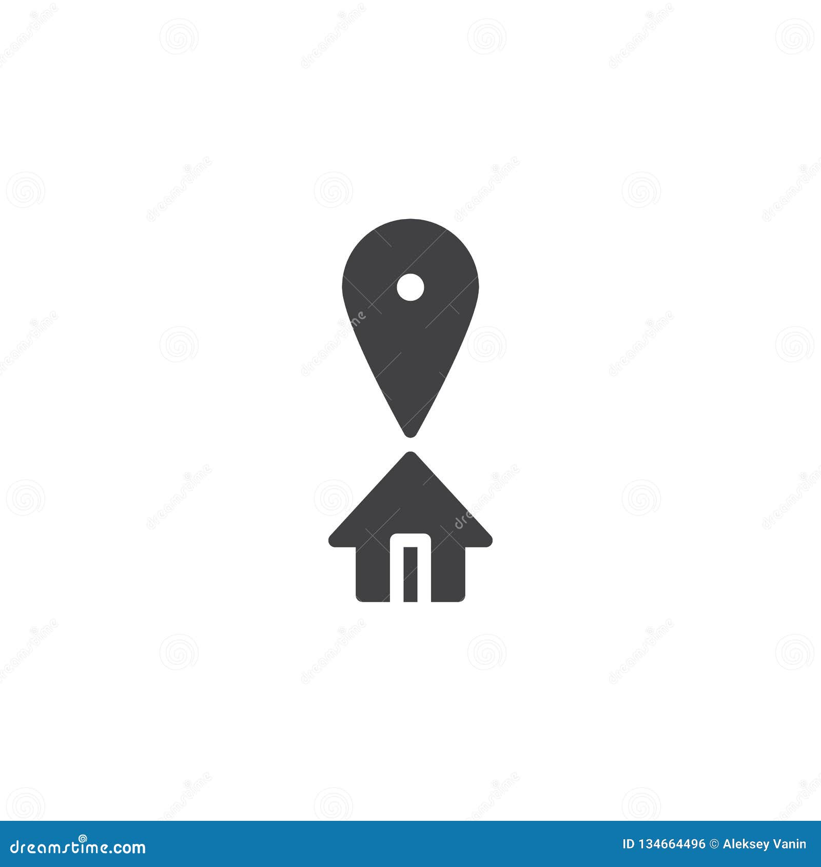 House Location Pin Vector Icon Stock Vector Illustration Of Position