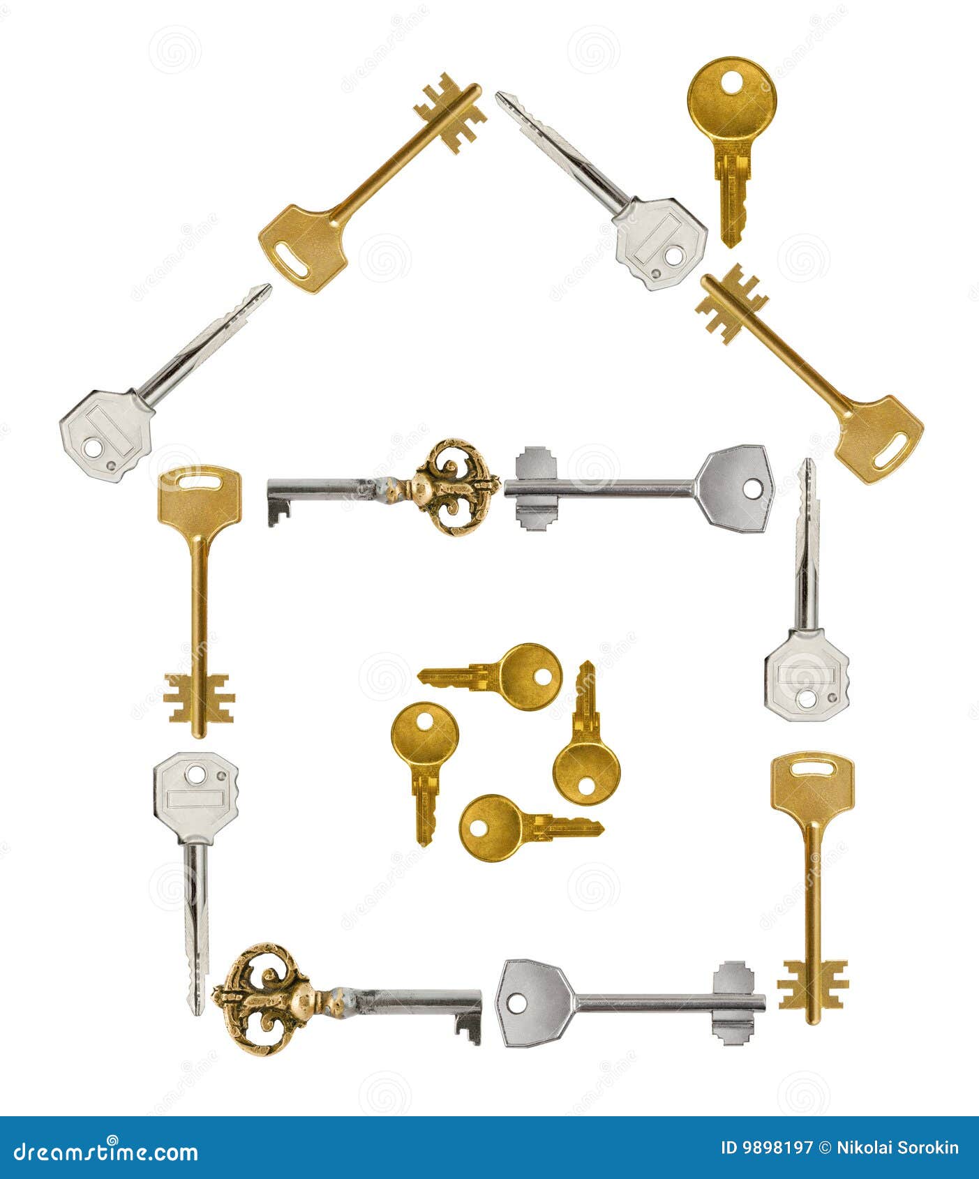House made of keys stock image. Image of door, housing - 9898197