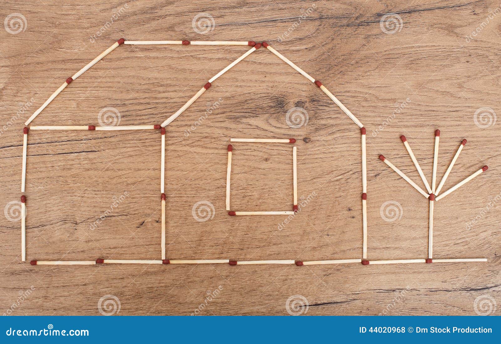 House made from matches. stock photo. Image of detail 44020968