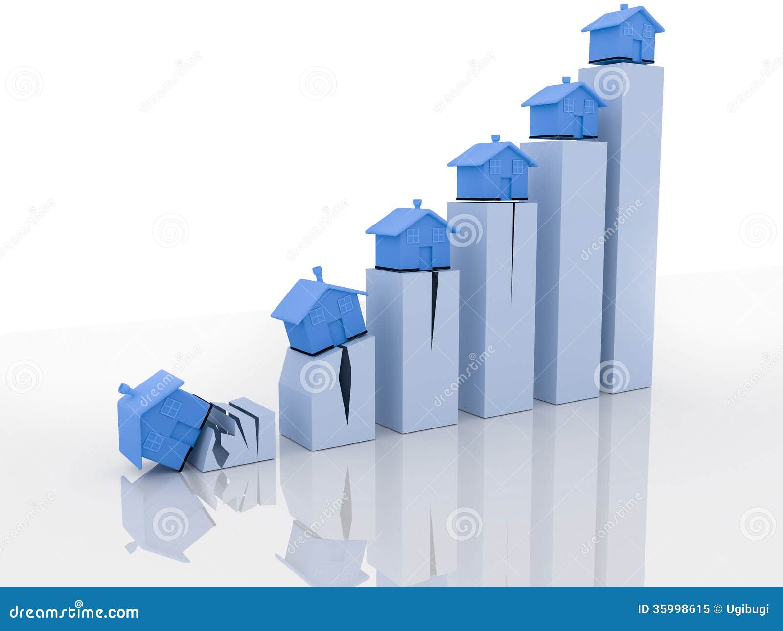 House market decline graph stock illustration. Illustration of debt