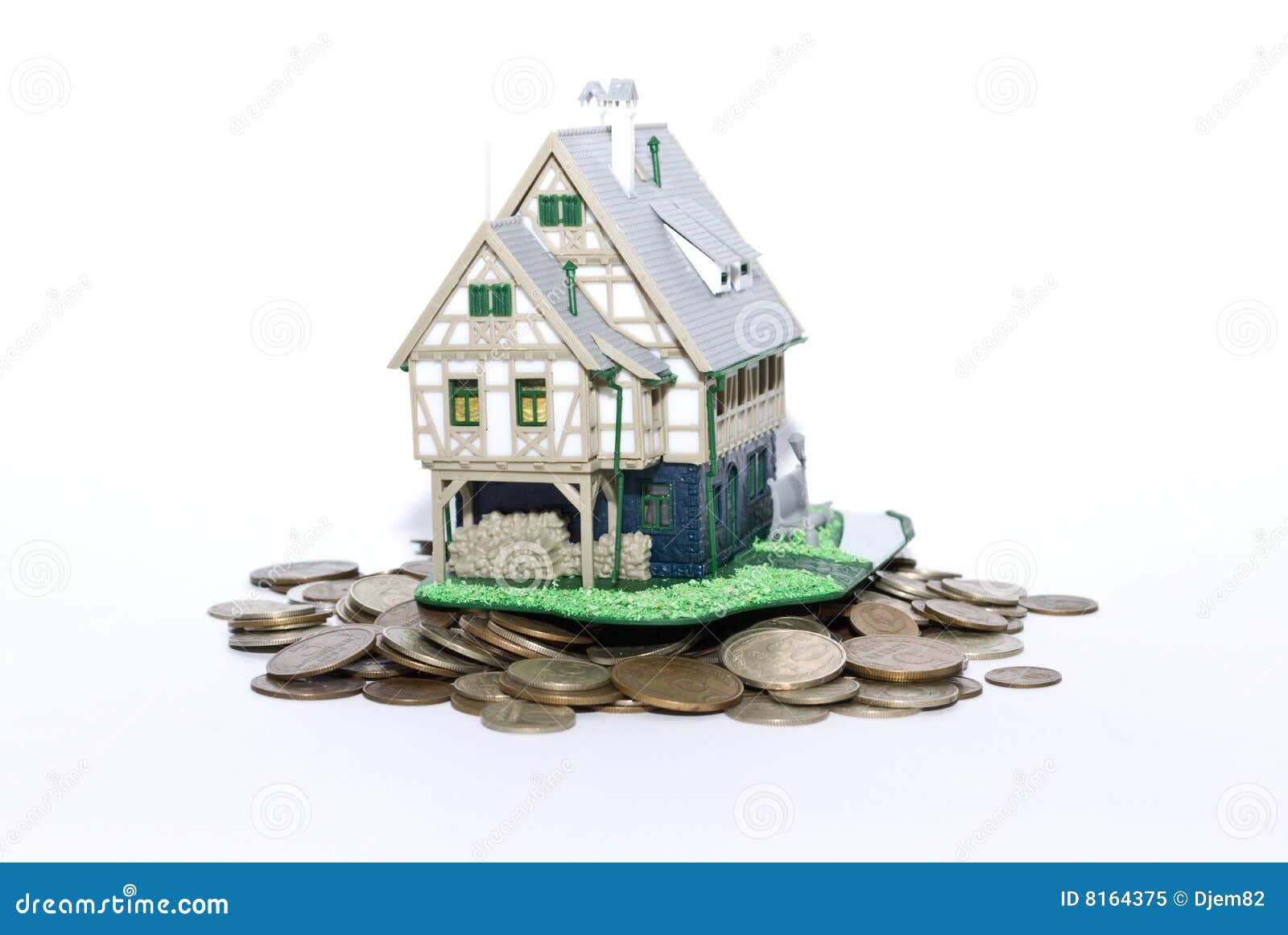 House and money stock image. Image of sale, estate, house 8164375